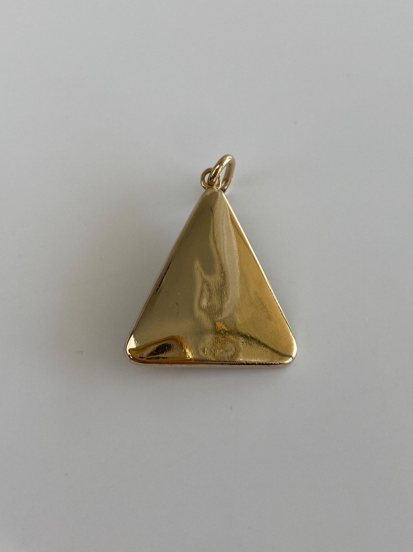 Vintage Solid 14k Yellow Gold Diamond Nativity Scene Charm