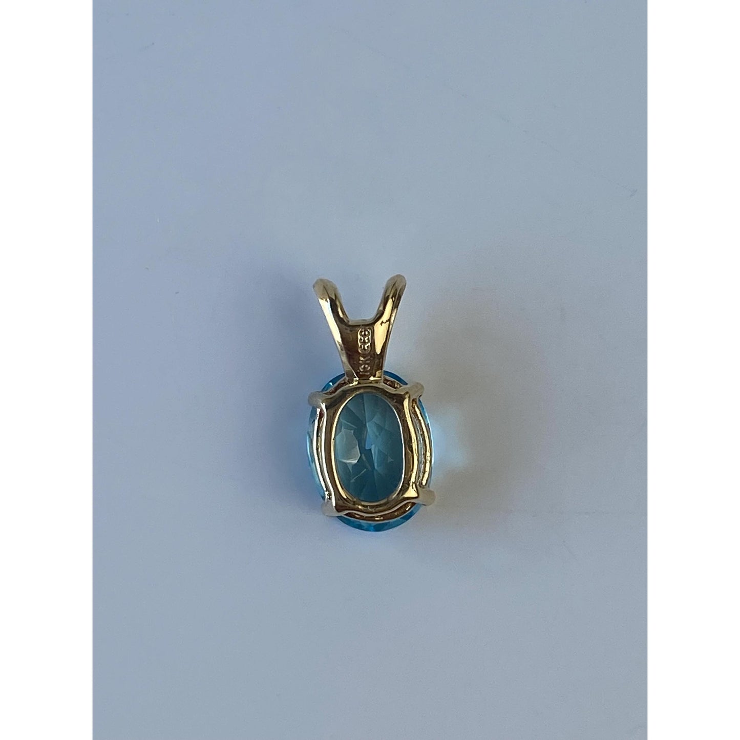 Vintage Solid 10k Yellow Gold Topaz Charm