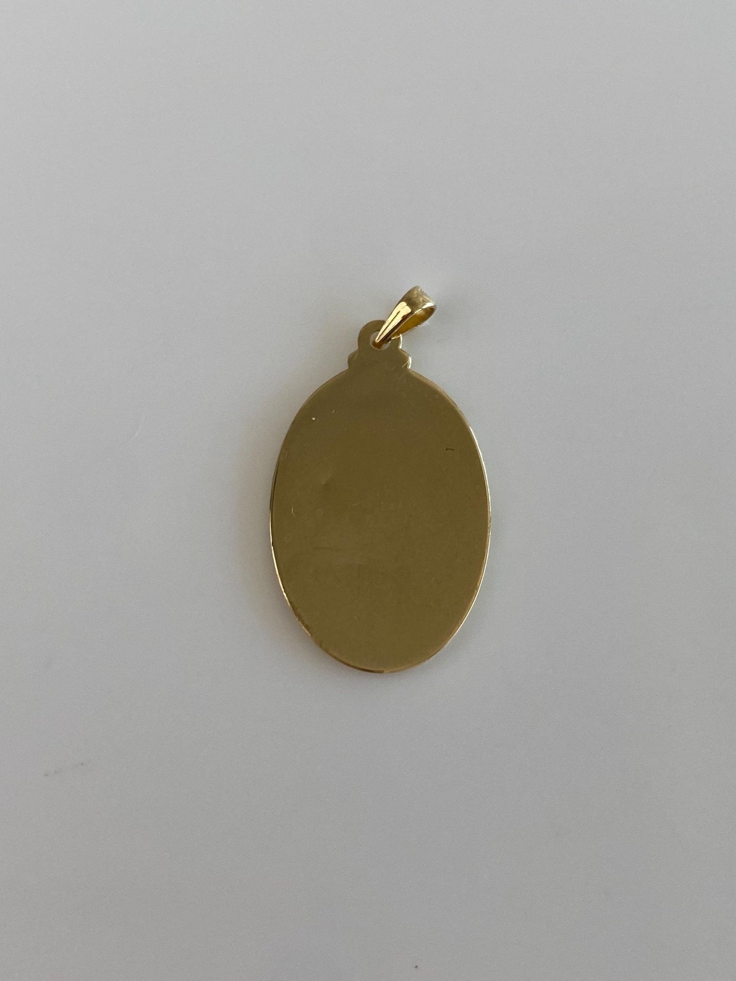 Vintage 14k Yellow Gold St. Christopher 'Protect Us' Charm