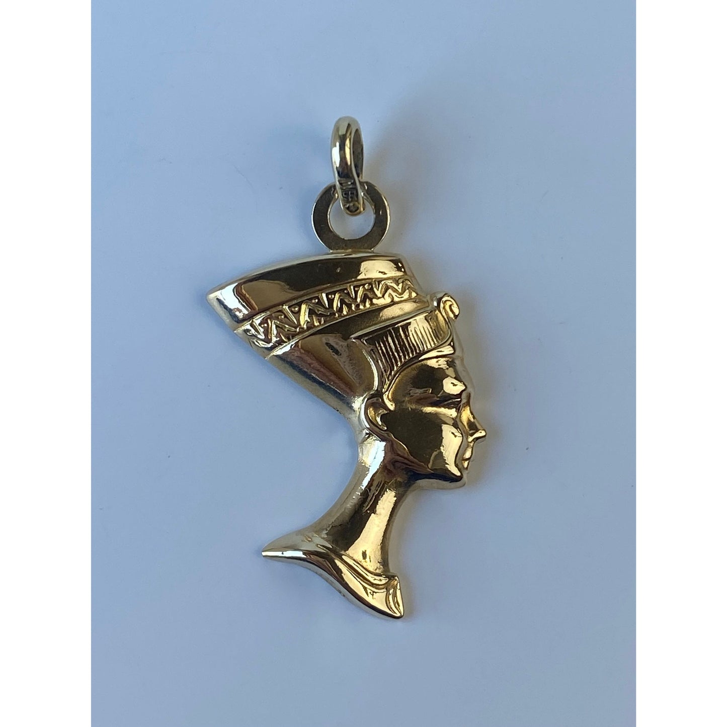 Vintage 14k Yellow Gold Egyptian Nefertiti Charm