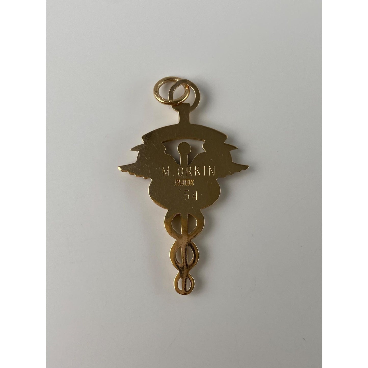 Vintage Solid 10k Yellow Gold Tulane MD Medical Doctor Charm