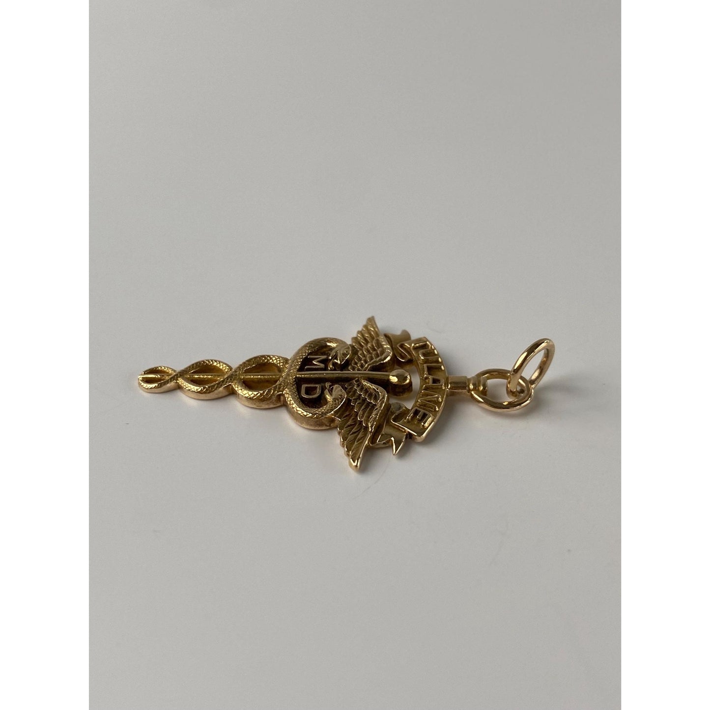 Vintage Solid 10k Yellow Gold Tulane MD Medical Doctor Charm