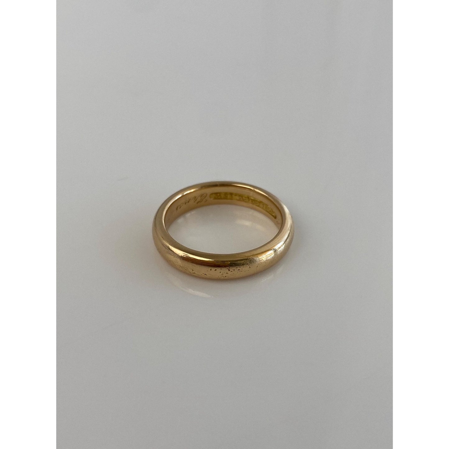 Vintage Solid 18k Yellow Gold Ring Band - Size 6.75
