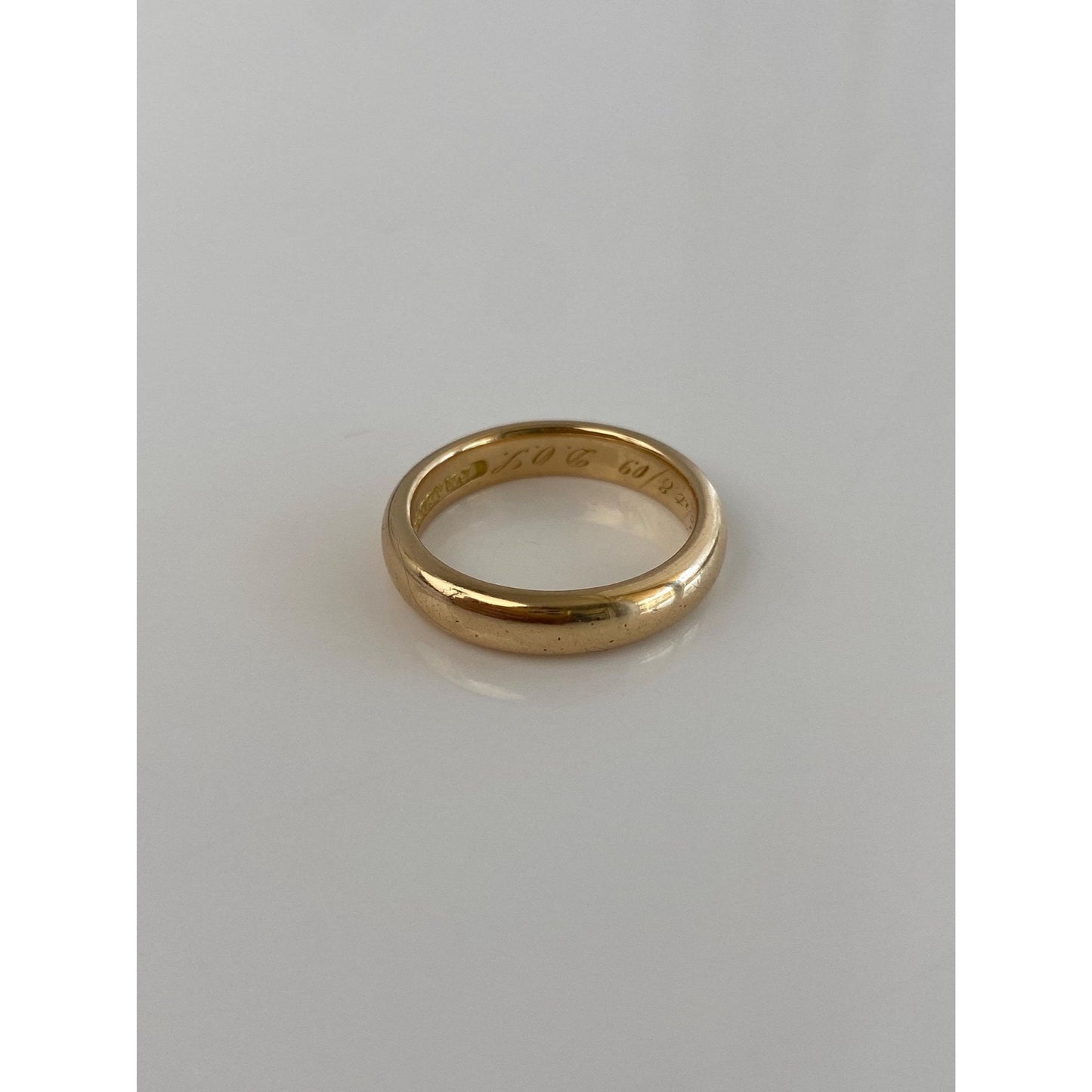 Vintage Solid 18k Yellow Gold Ring Band - Size 6.75