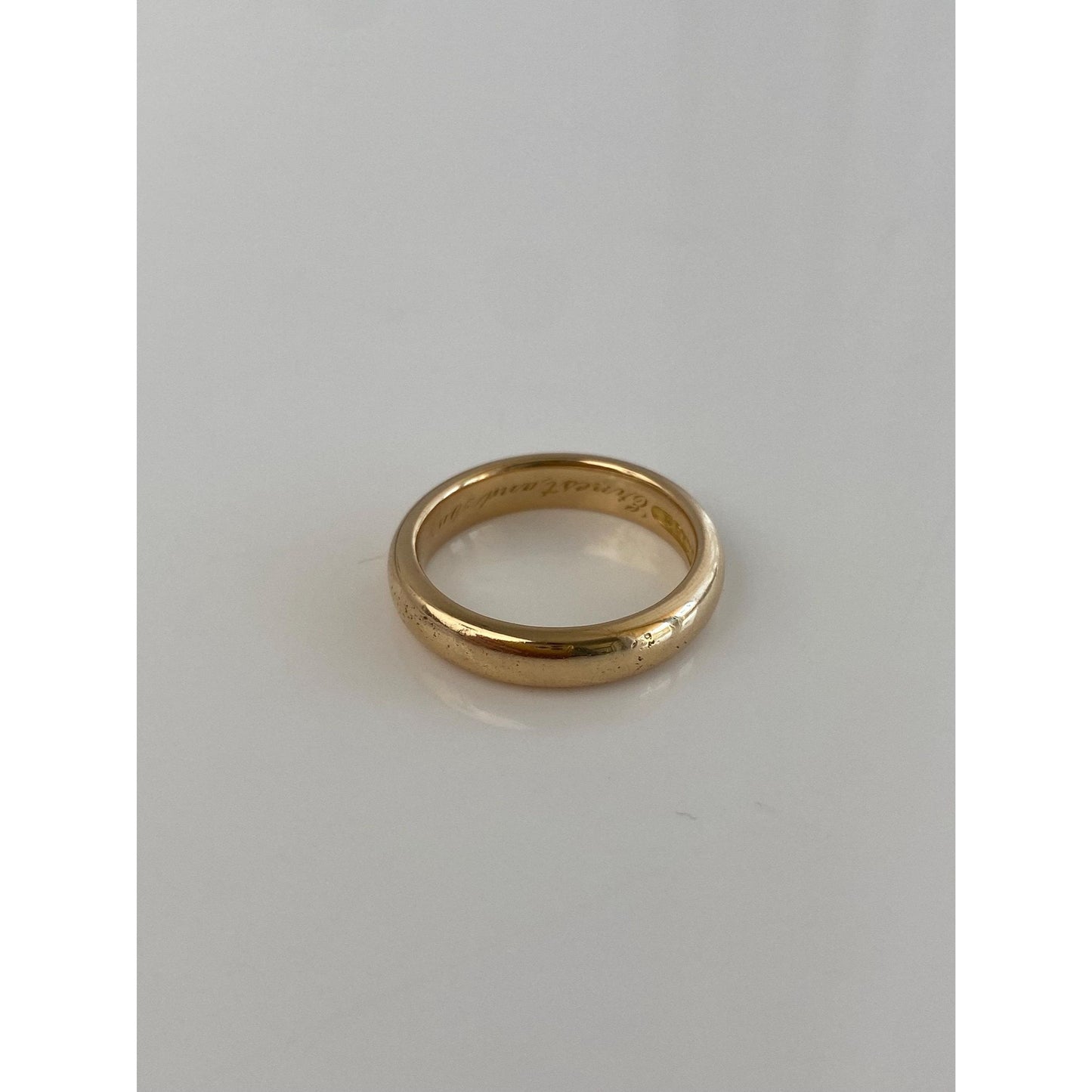 Vintage Solid 18k Yellow Gold Ring Band - Size 6.75