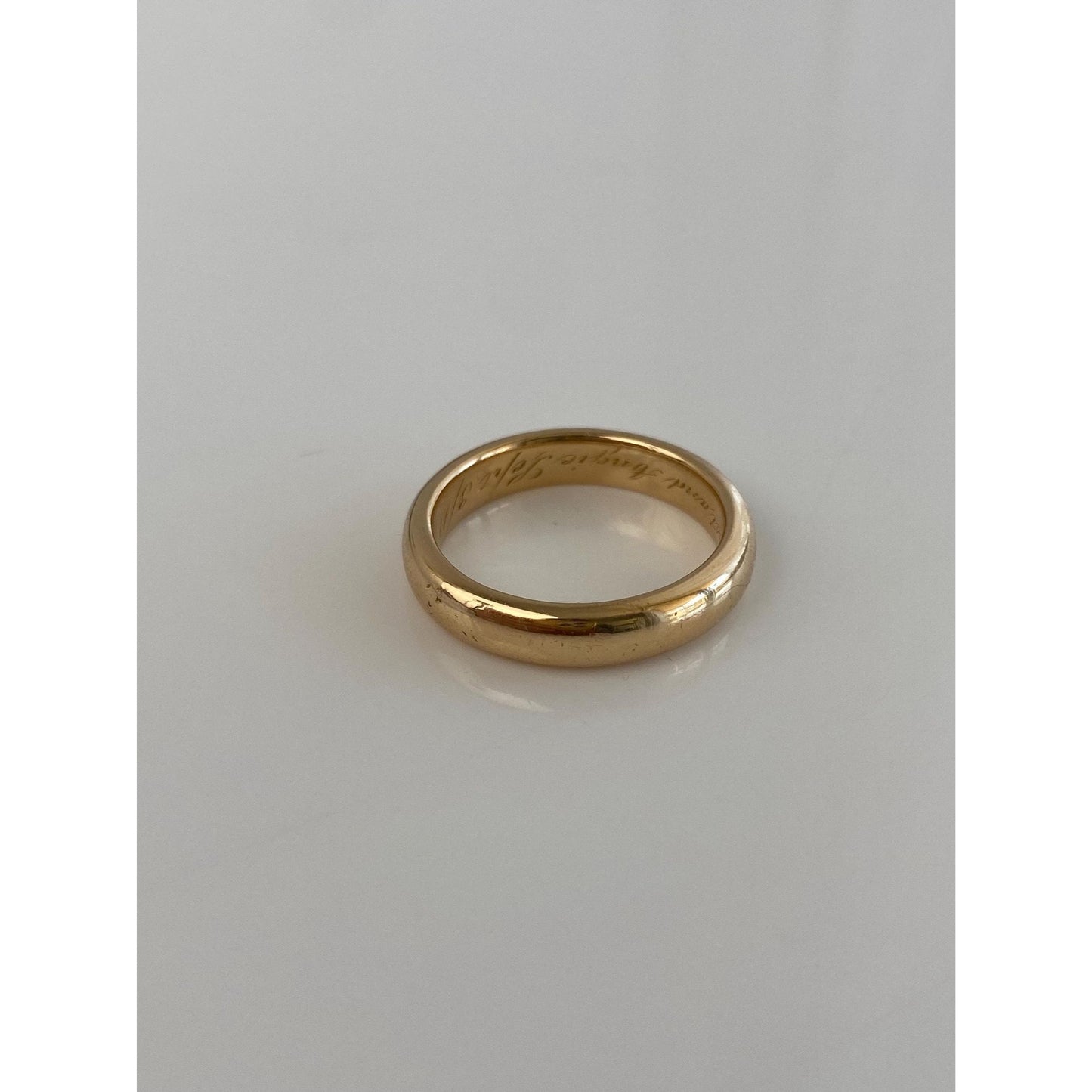 Vintage Solid 18k Yellow Gold Ring Band - Size 6.75