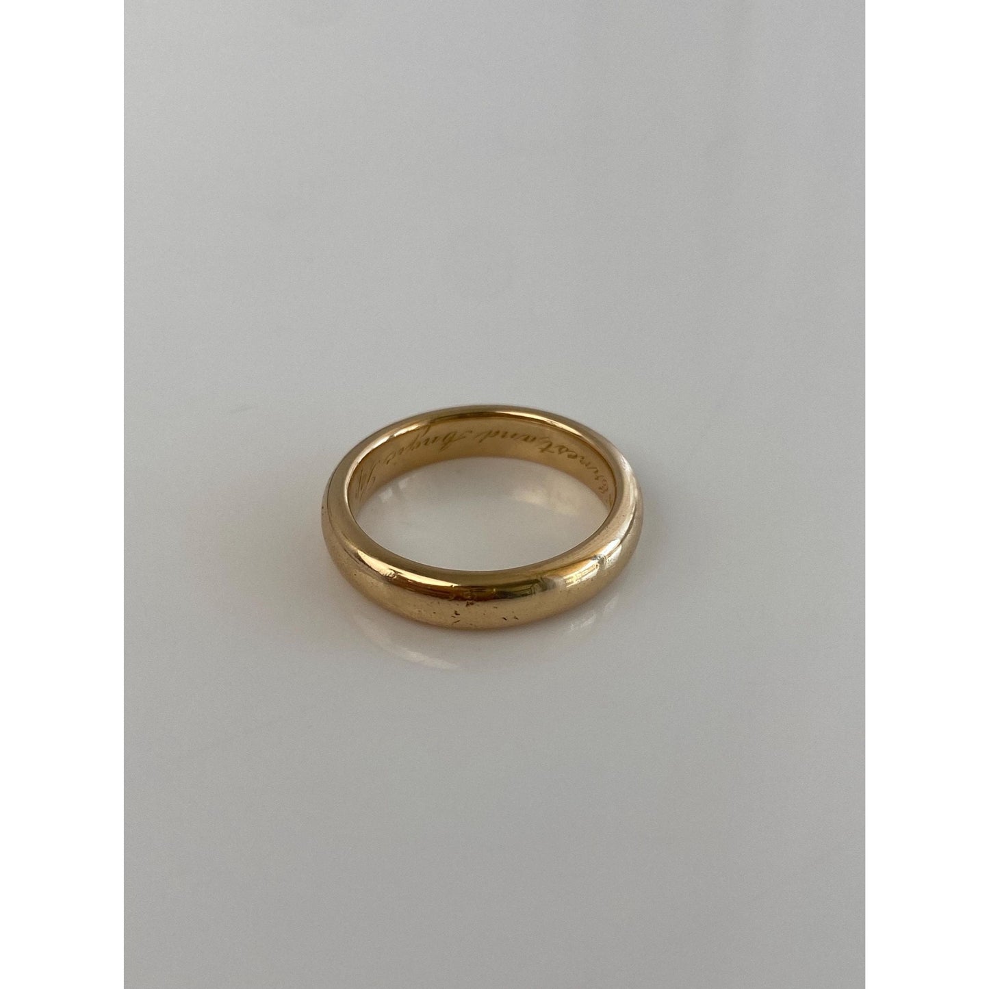 Vintage Solid 18k Yellow Gold Ring Band - Size 6.75