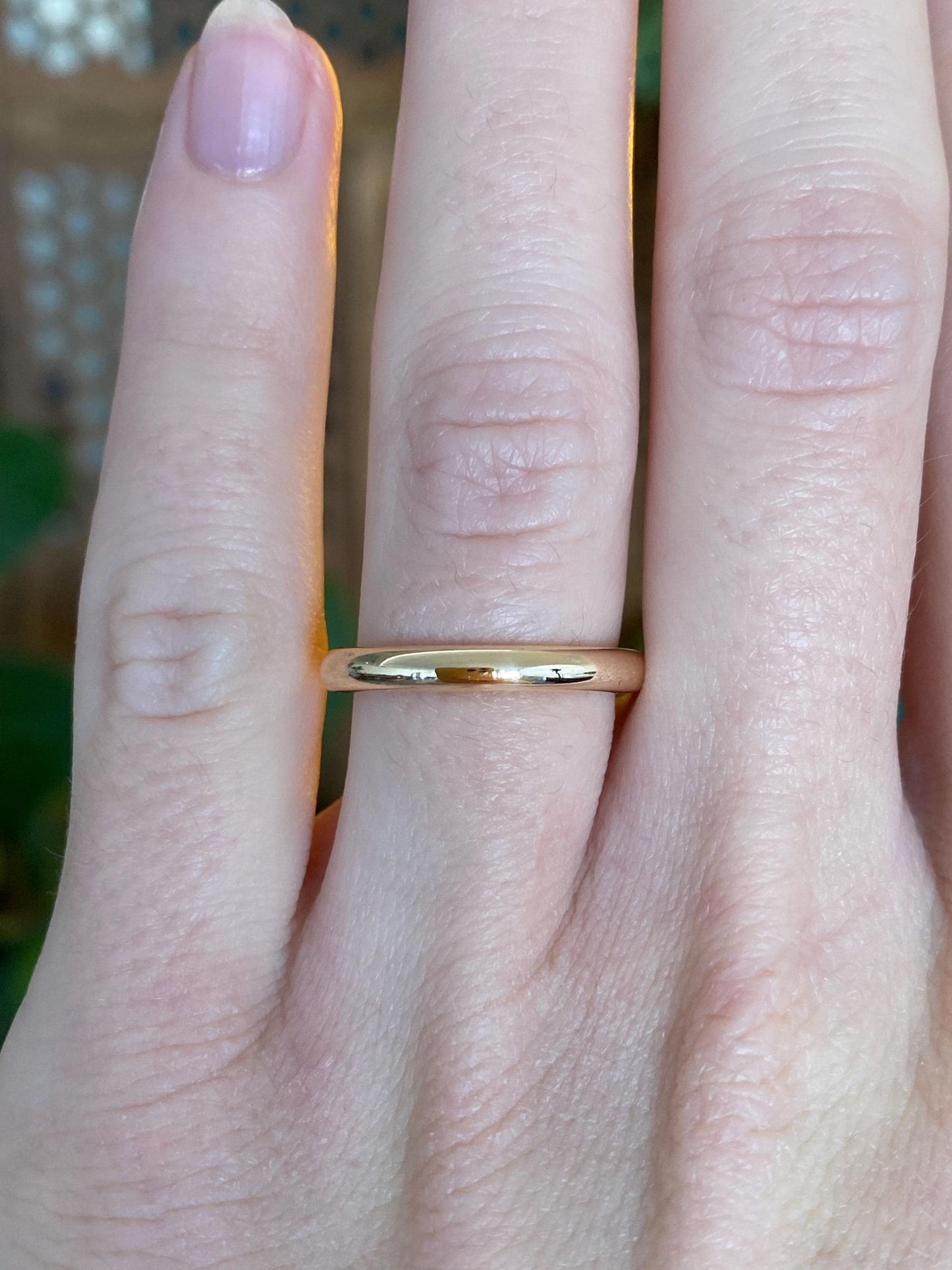 Vintage Solid 14k Yellow Gold Ring Band - Size 5.5