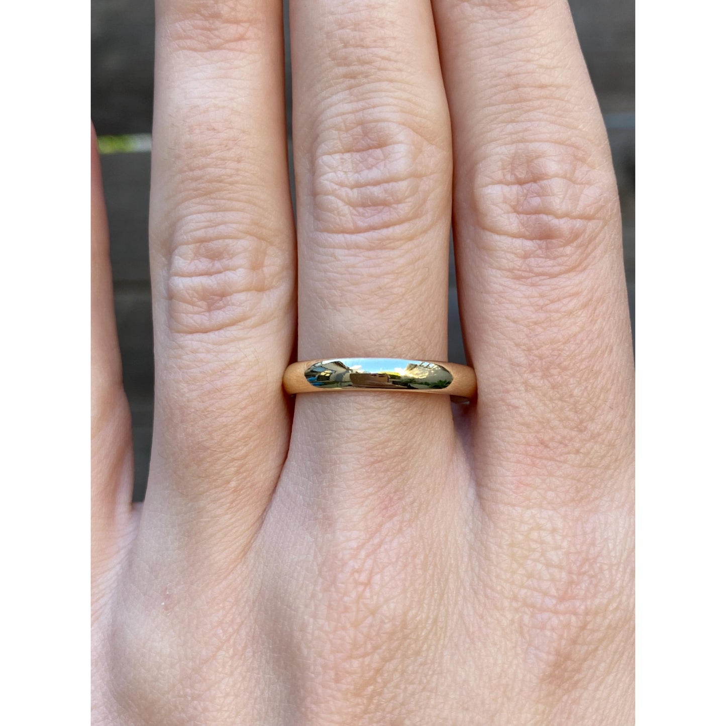Vintage Solid 14k Yellow Gold Ring Band - Size 10