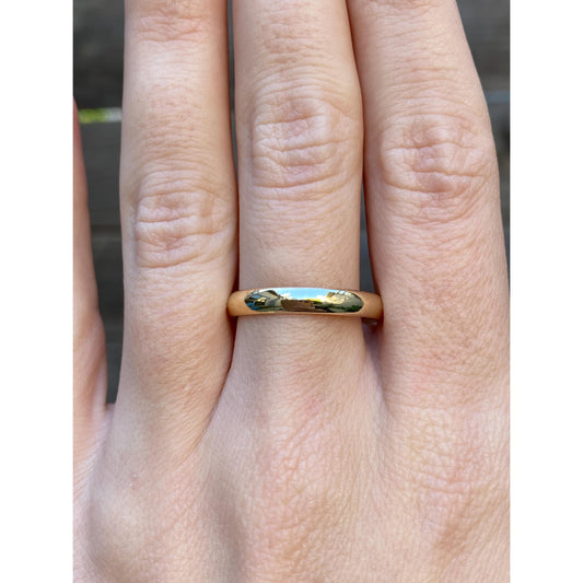 Vintage Solid 14k Yellow Gold Ring Band - Size 10