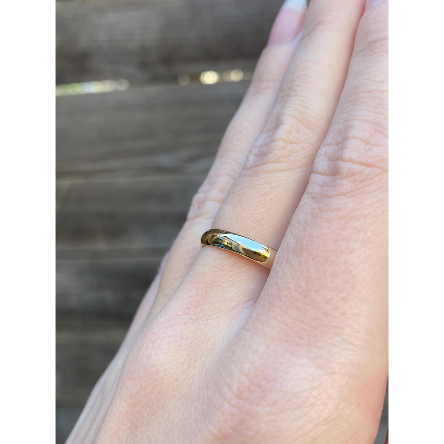 Vintage Solid 14k Yellow Gold Ring Band - Size 10