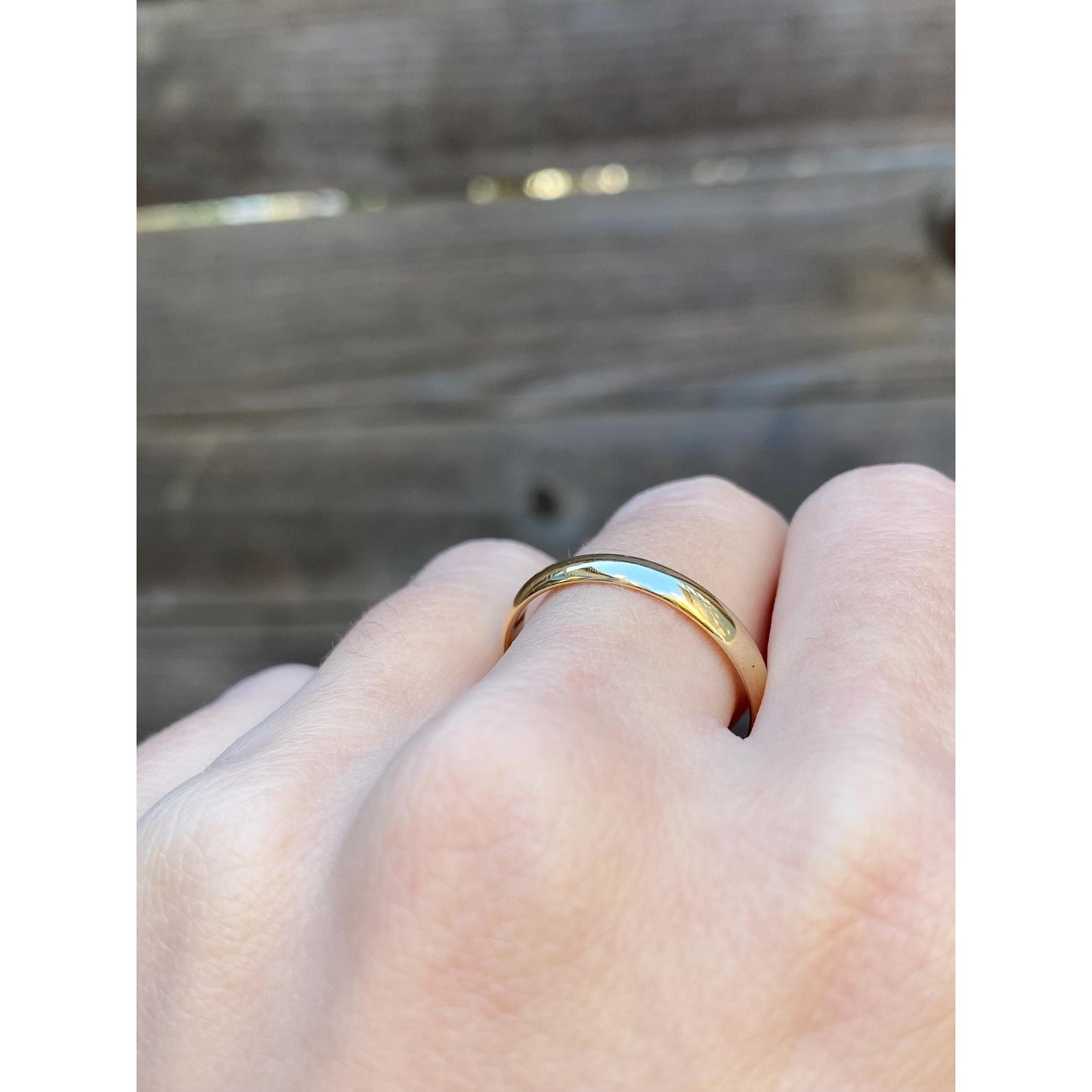 Vintage Solid 14k Yellow Gold Ring Band - Size 10