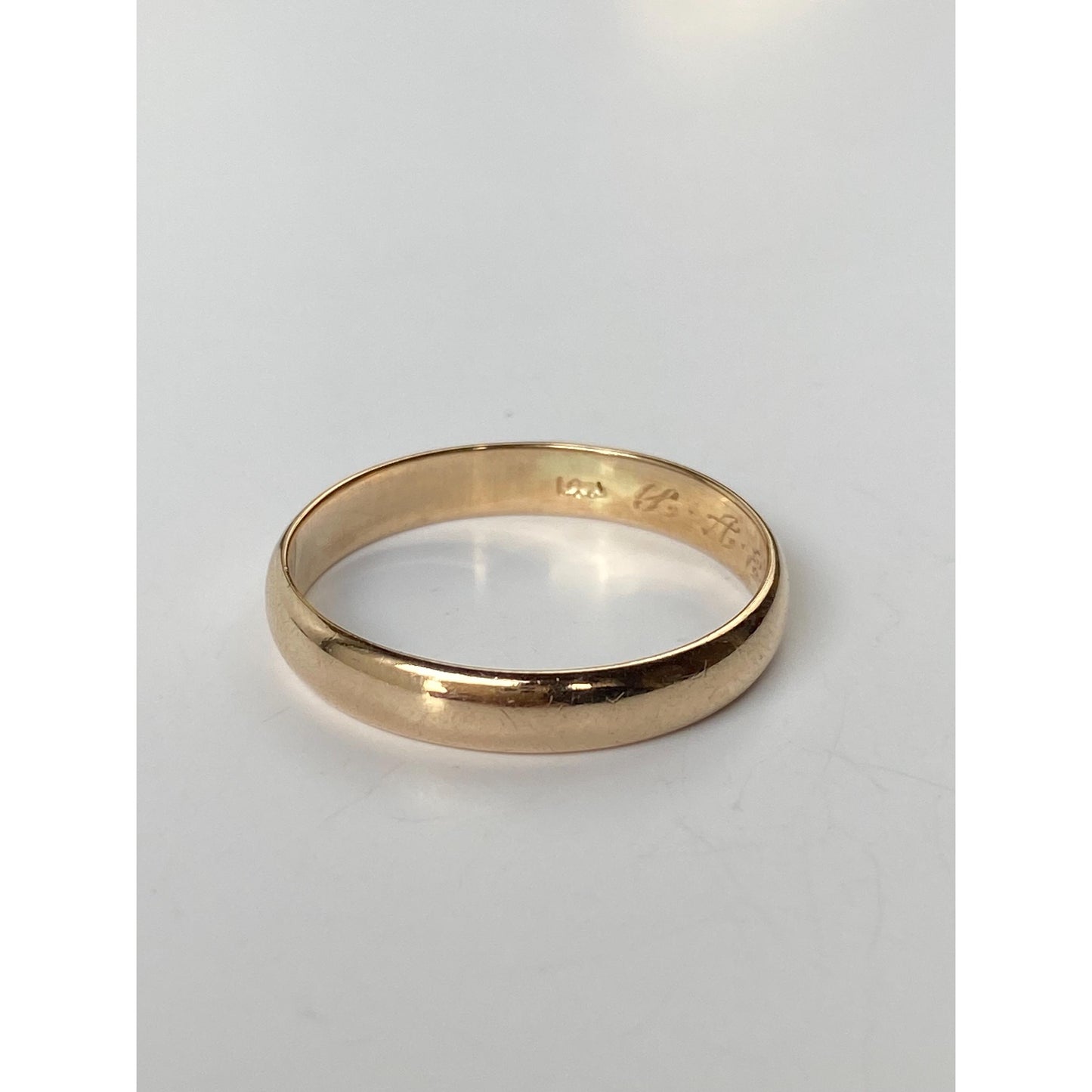 Vintage Solid 14k Yellow Gold Ring Band - Size 10