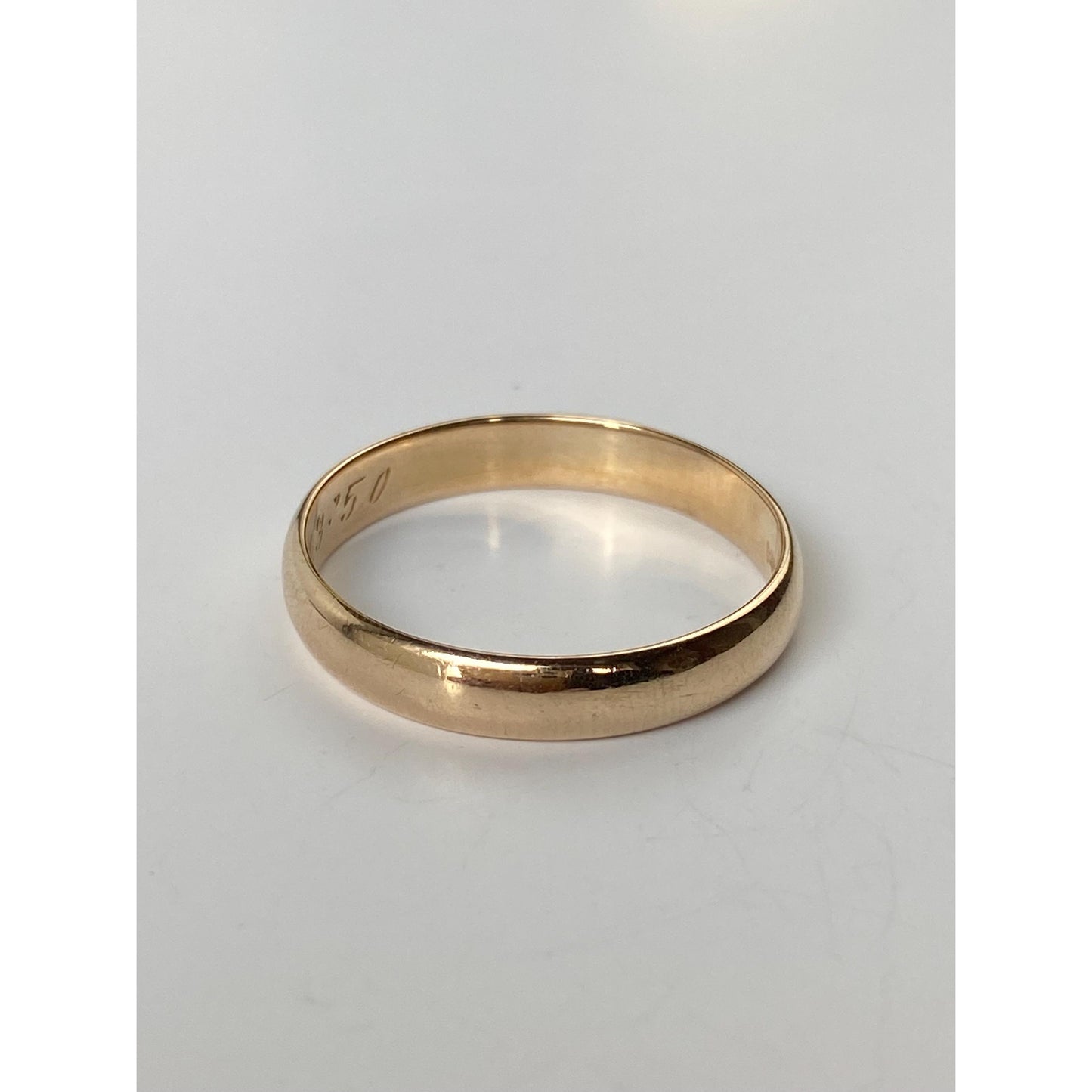 Vintage Solid 14k Yellow Gold Ring Band - Size 10