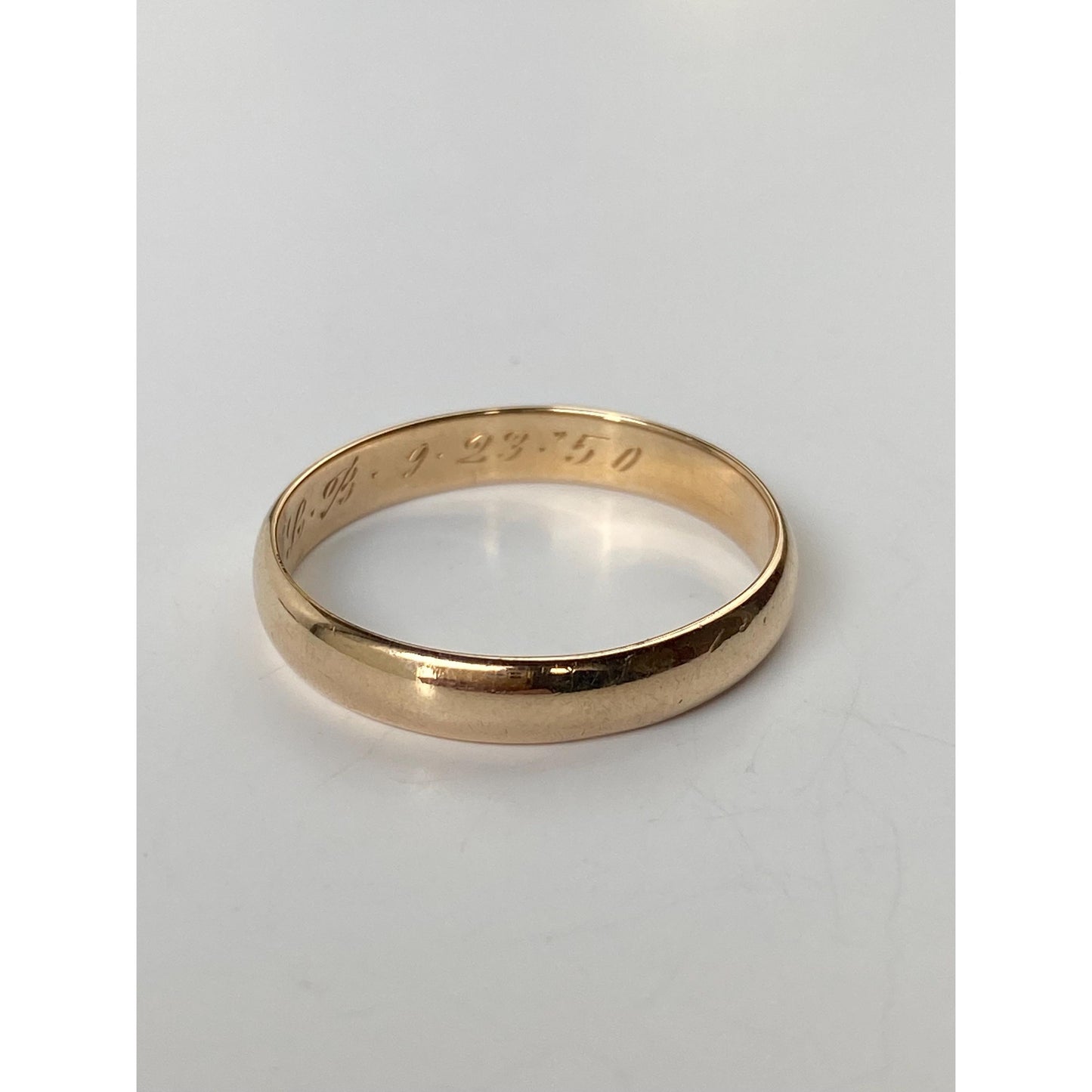 Vintage Solid 14k Yellow Gold Ring Band - Size 10