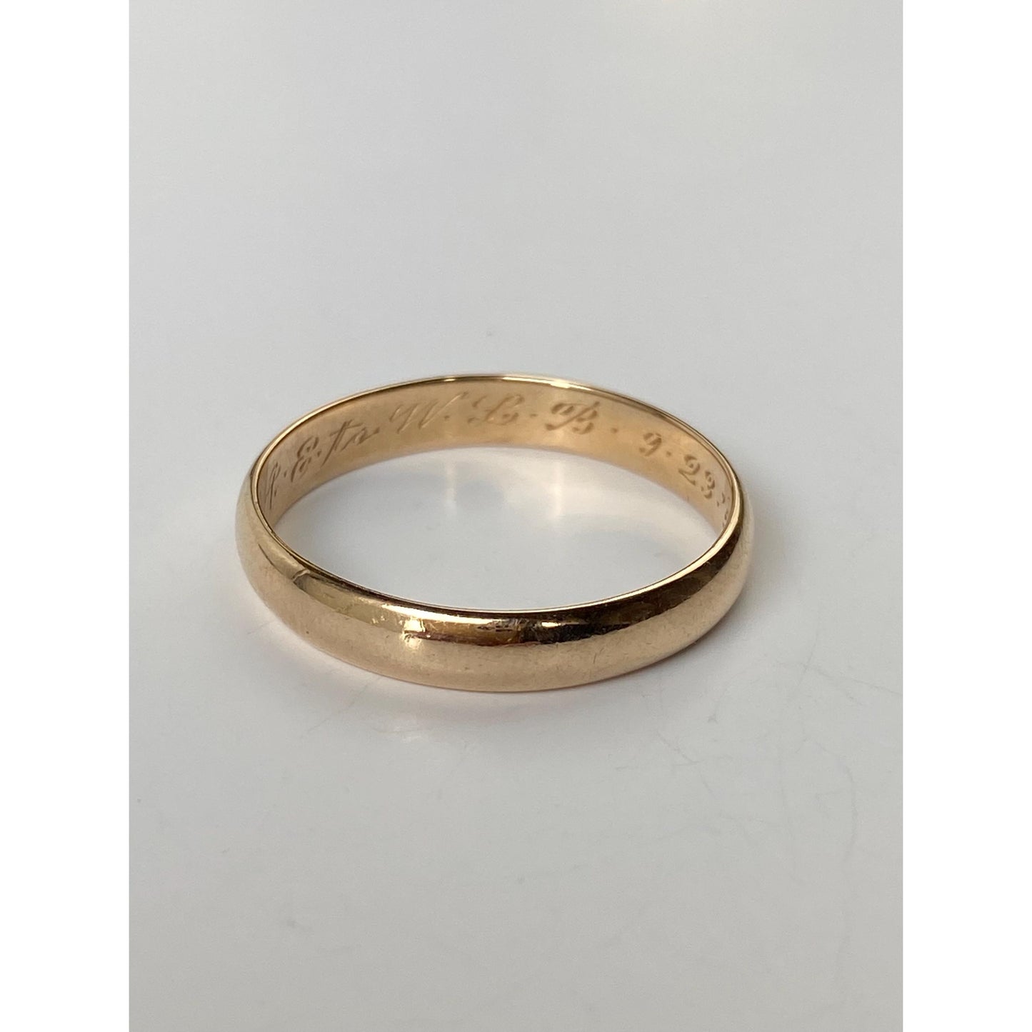 Vintage Solid 14k Yellow Gold Ring Band - Size 10