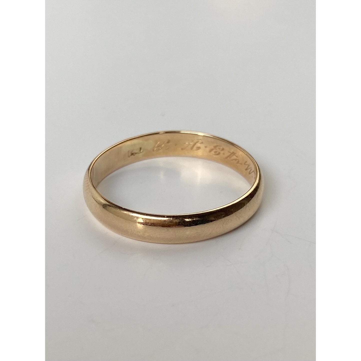 Vintage Solid 14k Yellow Gold Ring Band - Size 10