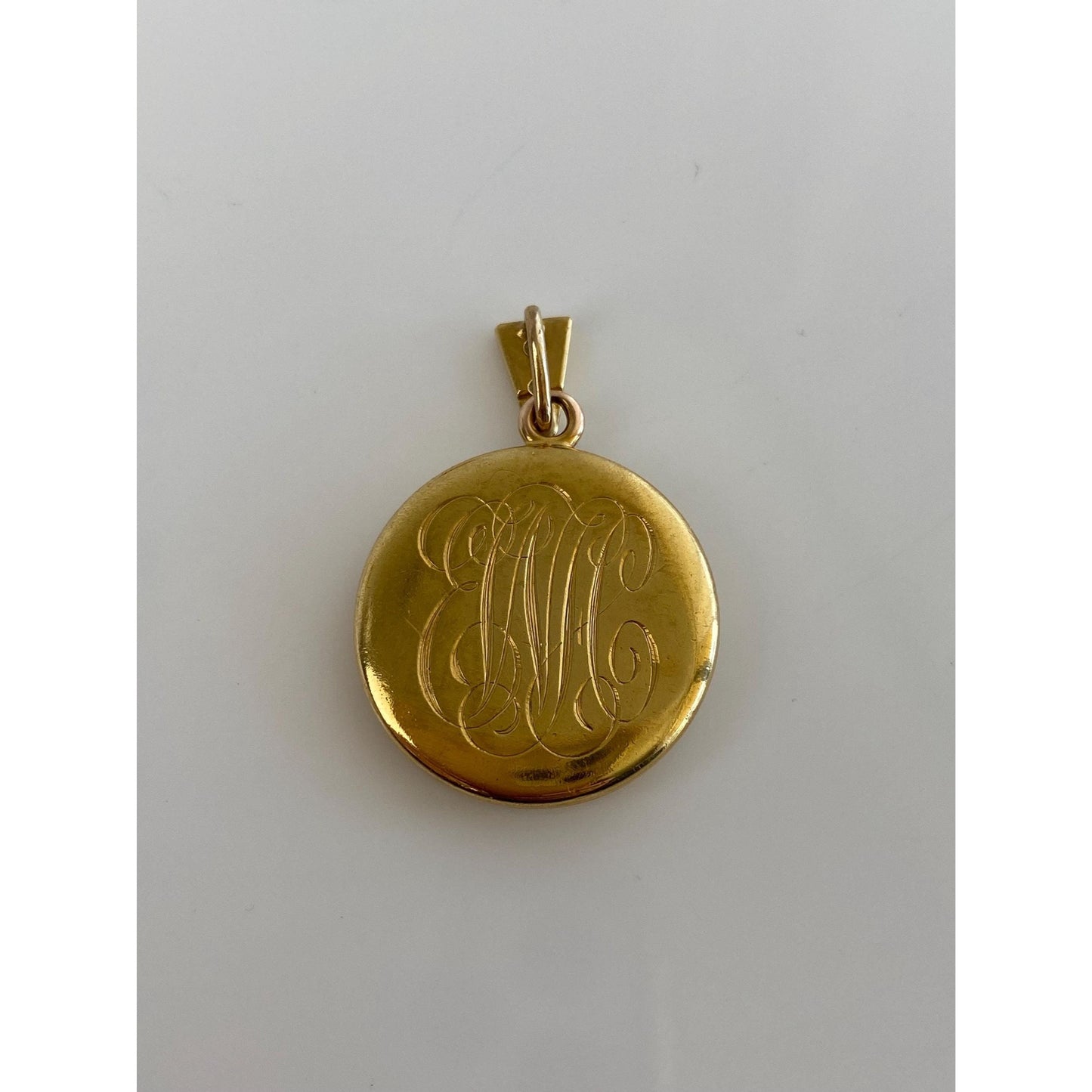 Vintage 18k Yellow Gold Diamond Art Nouveau Locket Charm