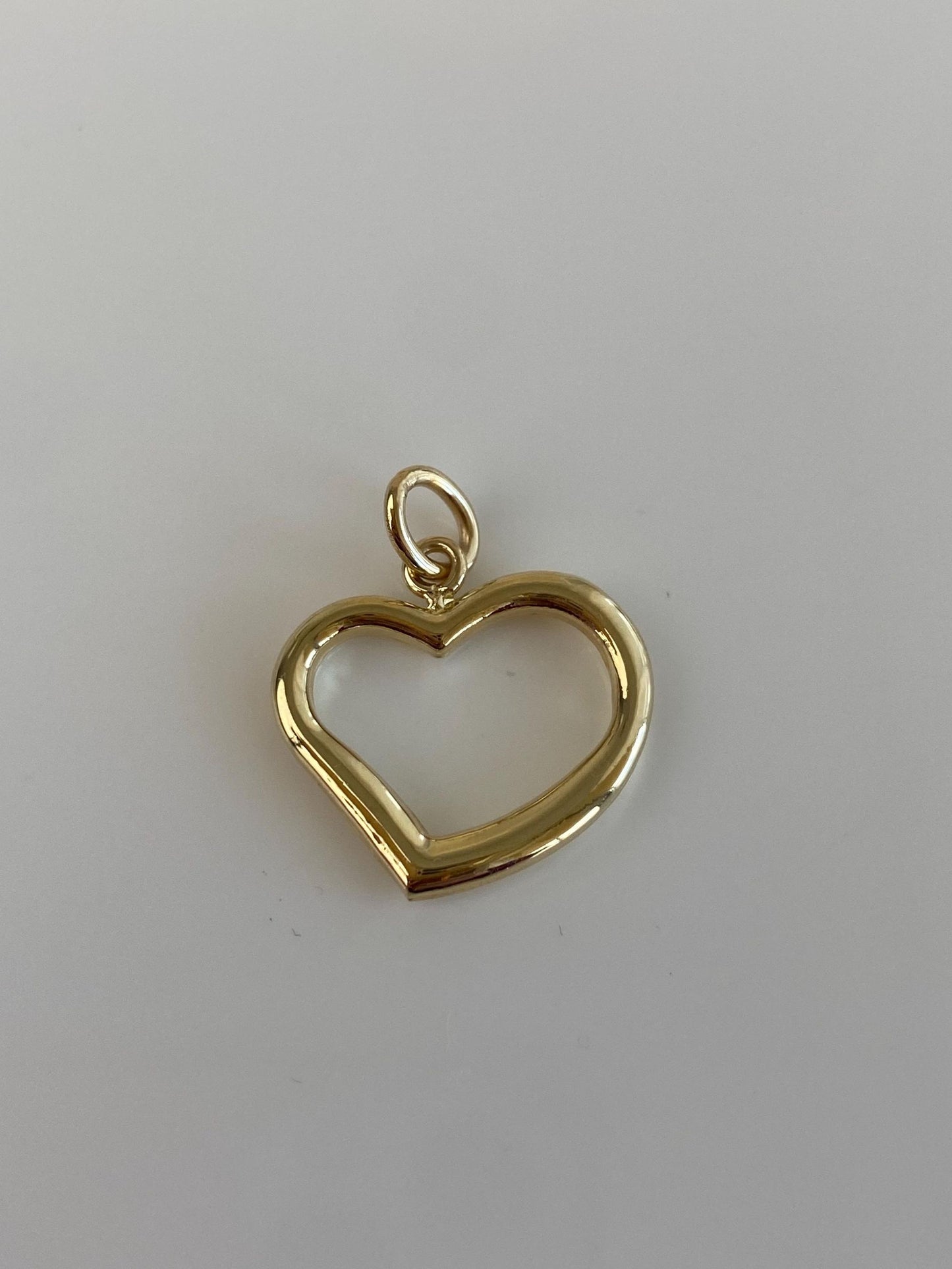 Vintage 14k Yellow Gold Open Heart Charm