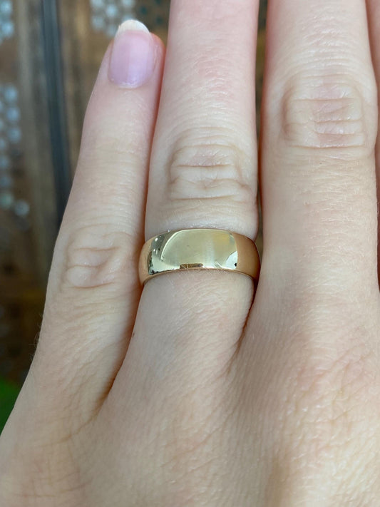 Vintage Solid 14k Yellow Gold Ring Band - Size 5