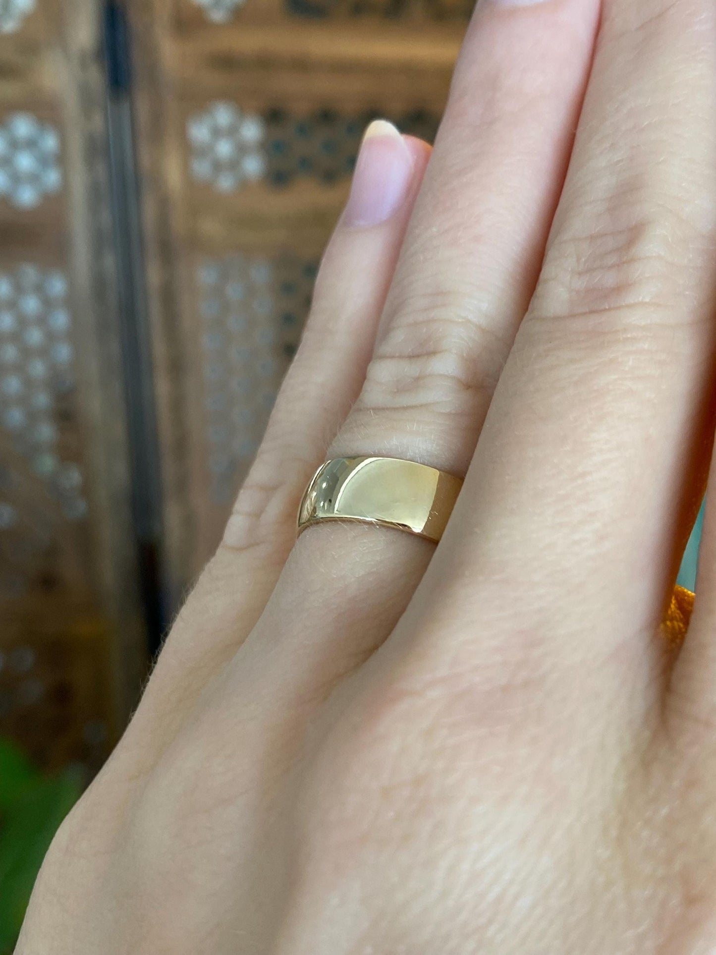 Vintage Solid 14k Yellow Gold Ring Band - Size 5