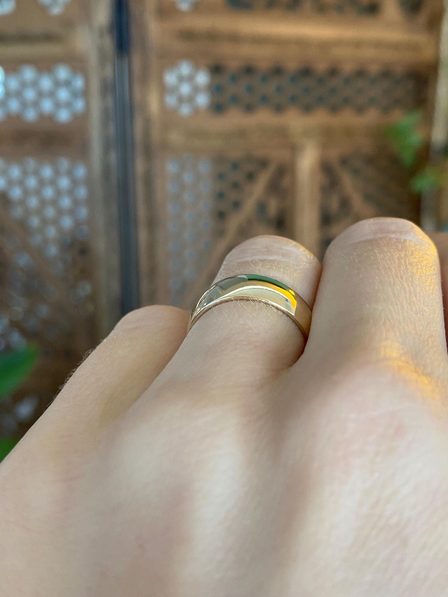 Vintage Solid 14k Yellow Gold Ring Band - Size 5