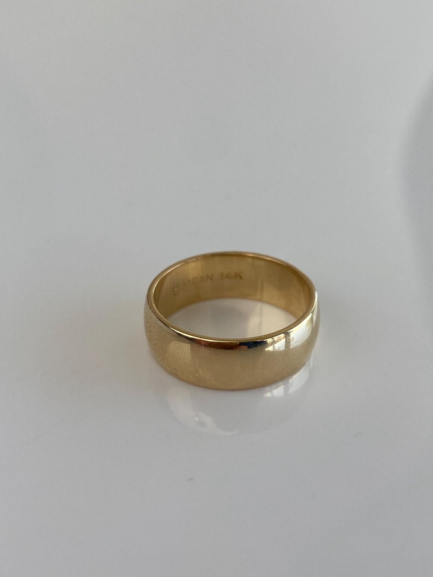 Vintage Solid 14k Yellow Gold Ring Band - Size 5