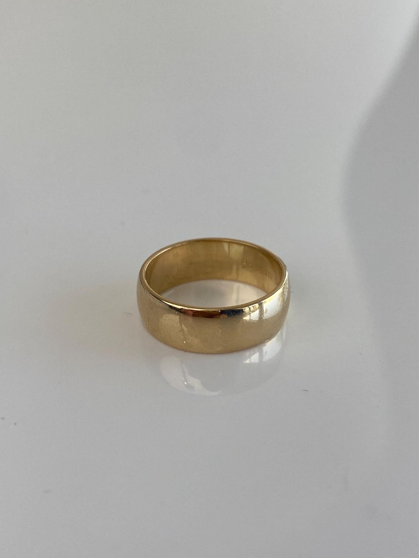 Vintage Solid 14k Yellow Gold Ring Band - Size 5