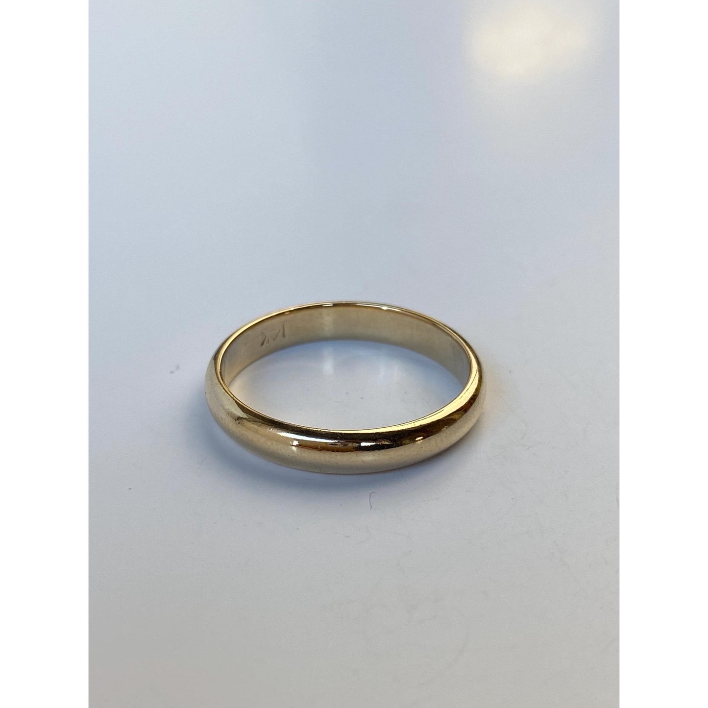 Vintage Solid 14k Yellow Gold Ring Band - Size 8.75