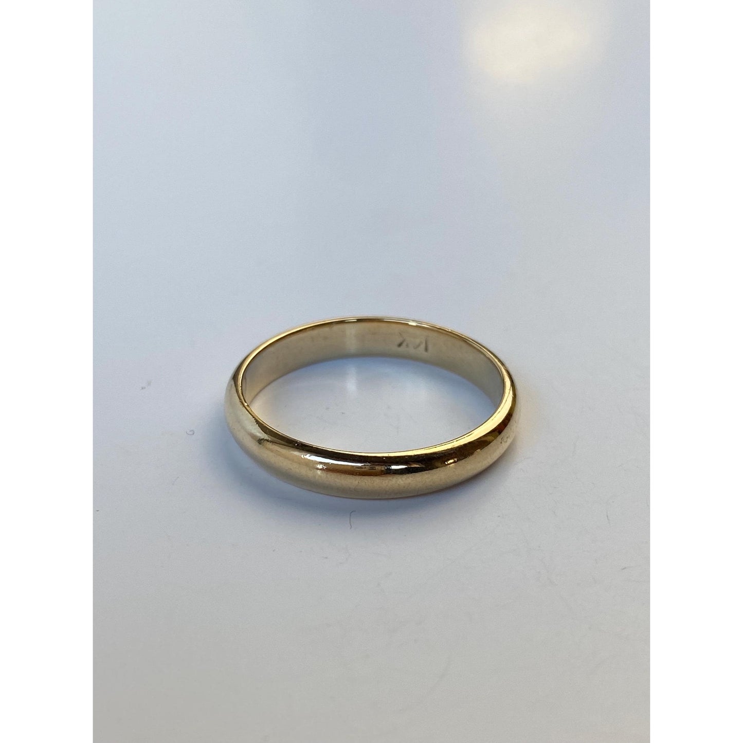 Vintage Solid 14k Yellow Gold Ring Band - Size 8.75