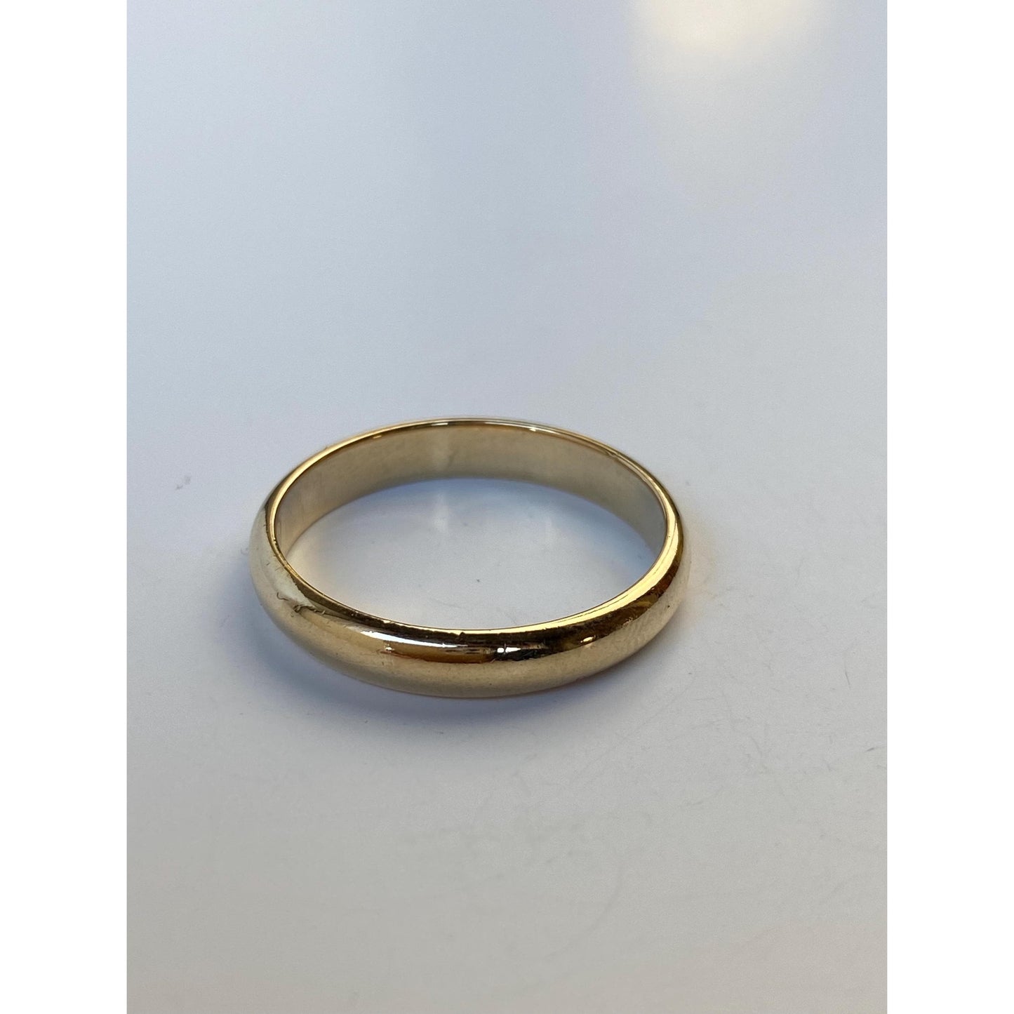 Vintage Solid 14k Yellow Gold Ring Band - Size 8.75