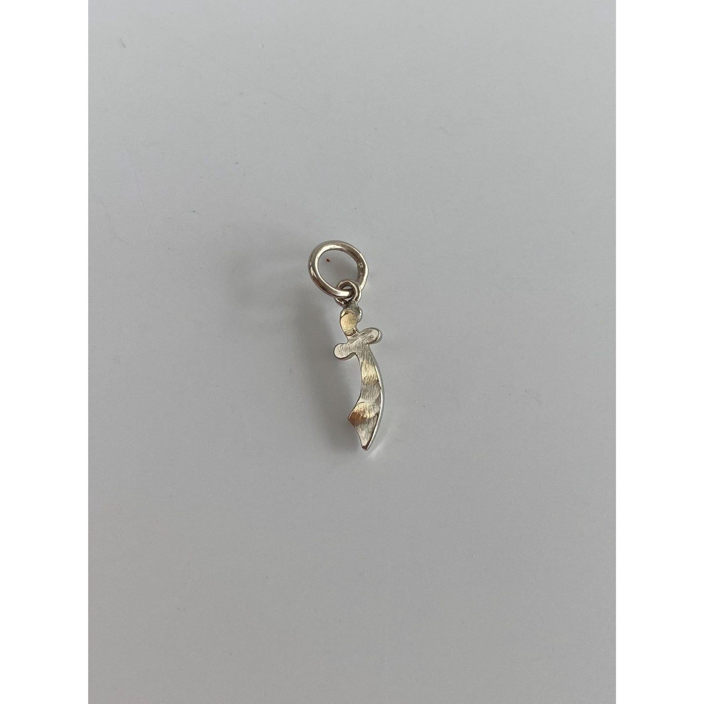 Vintage Solid 18k White Gold DeMolay Sword Charm