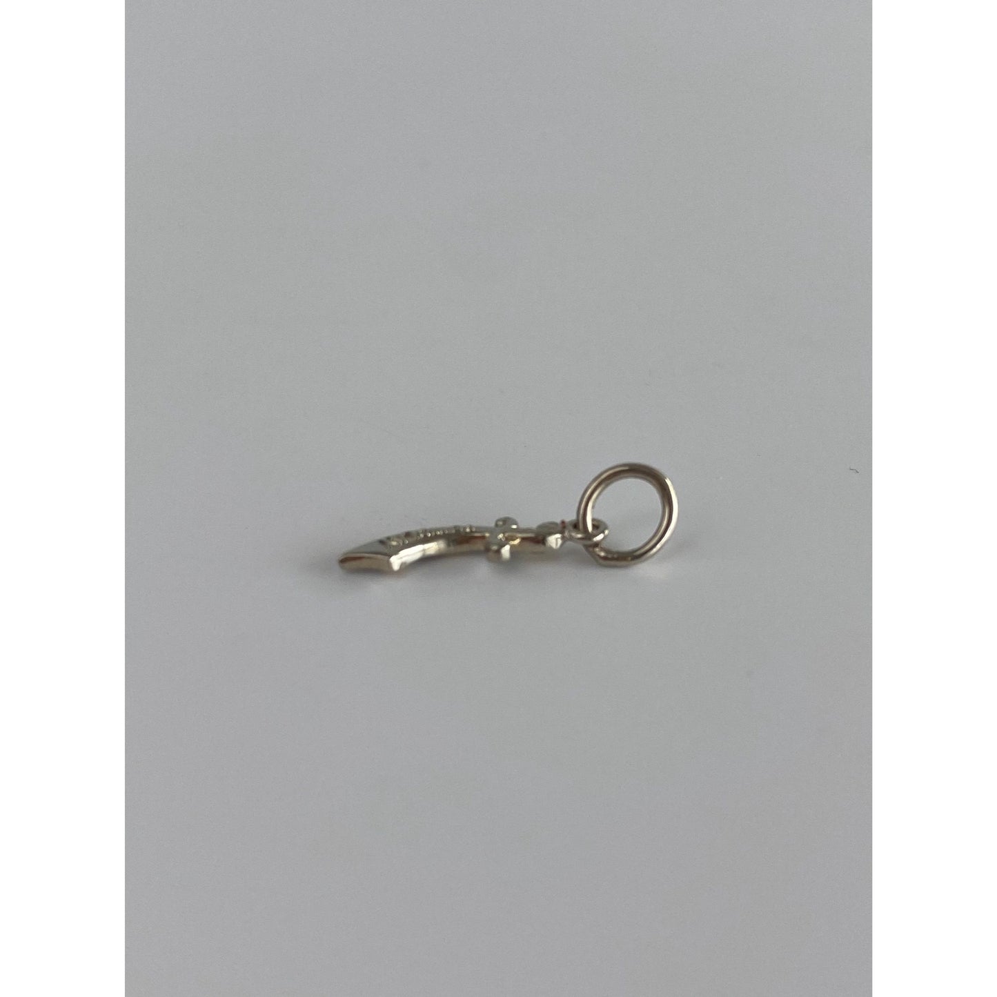 Vintage Solid 18k White Gold DeMolay Sword Charm