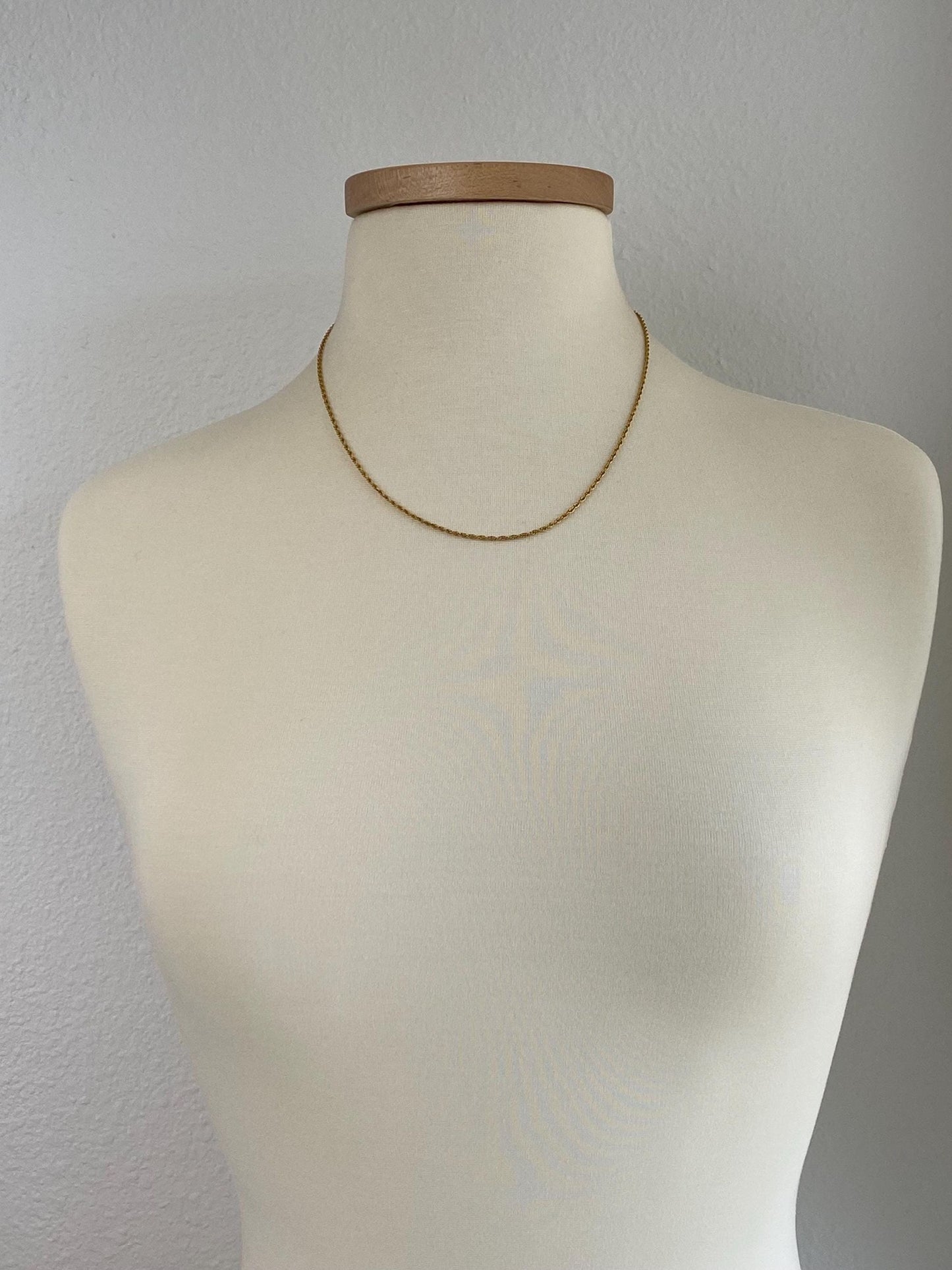 Vintage Solid 14k Yellow Gold Chain Necklace - 19.75 inches