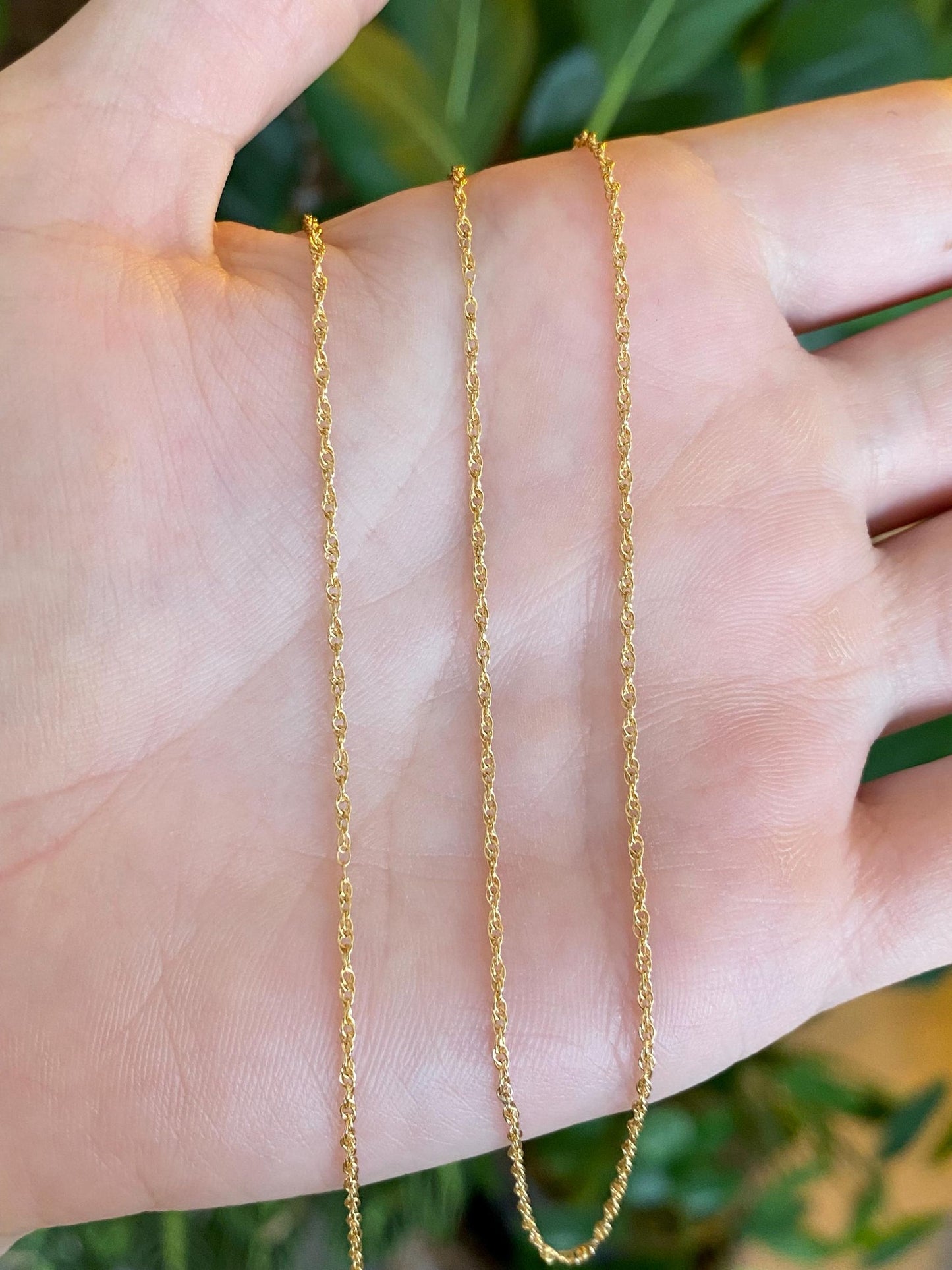 Vintage Solid 14k Yellow Gold Chain Necklace - 20 inches