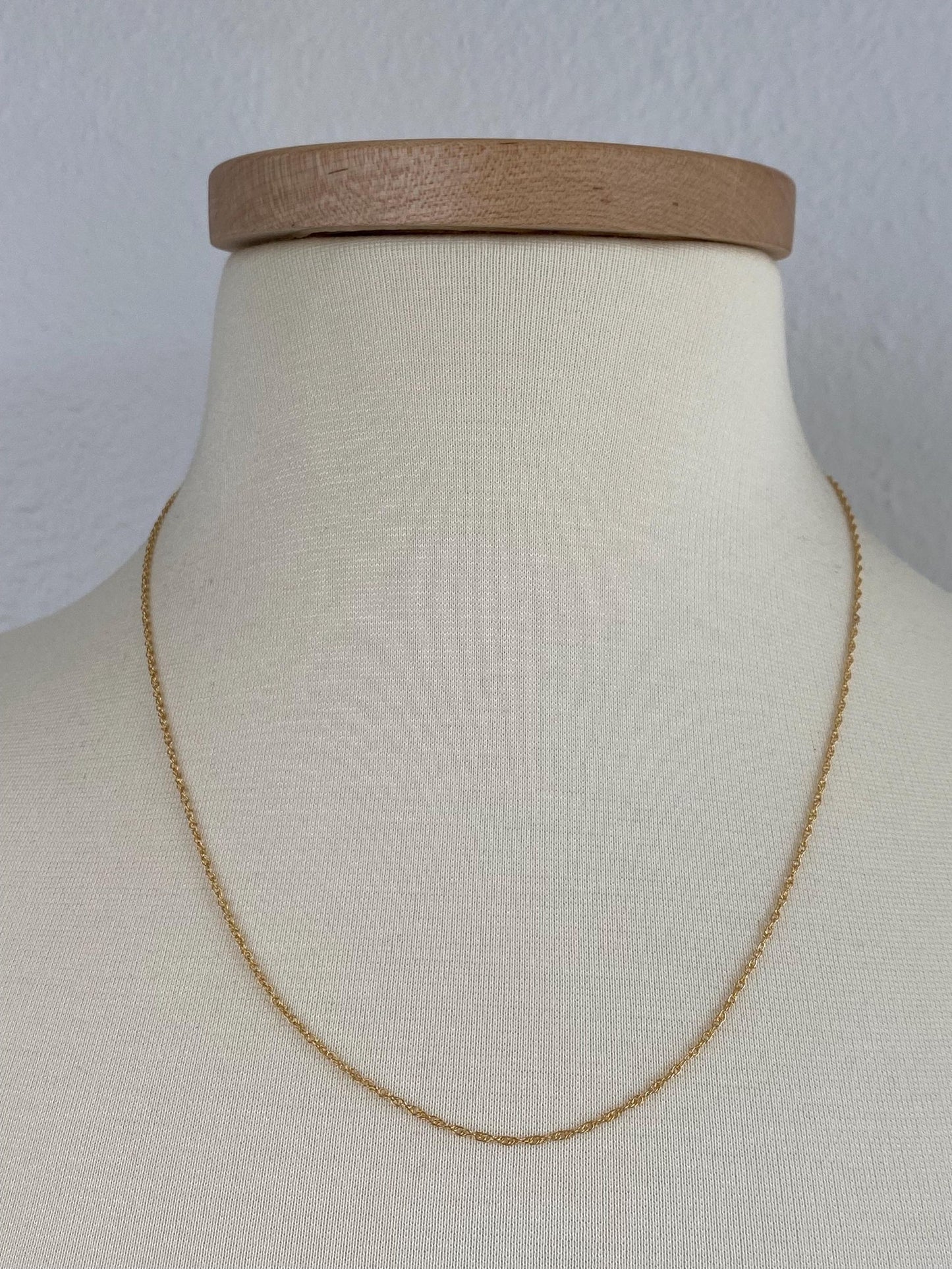 Vintage Solid 14k Yellow Gold Chain Necklace - 20 inches