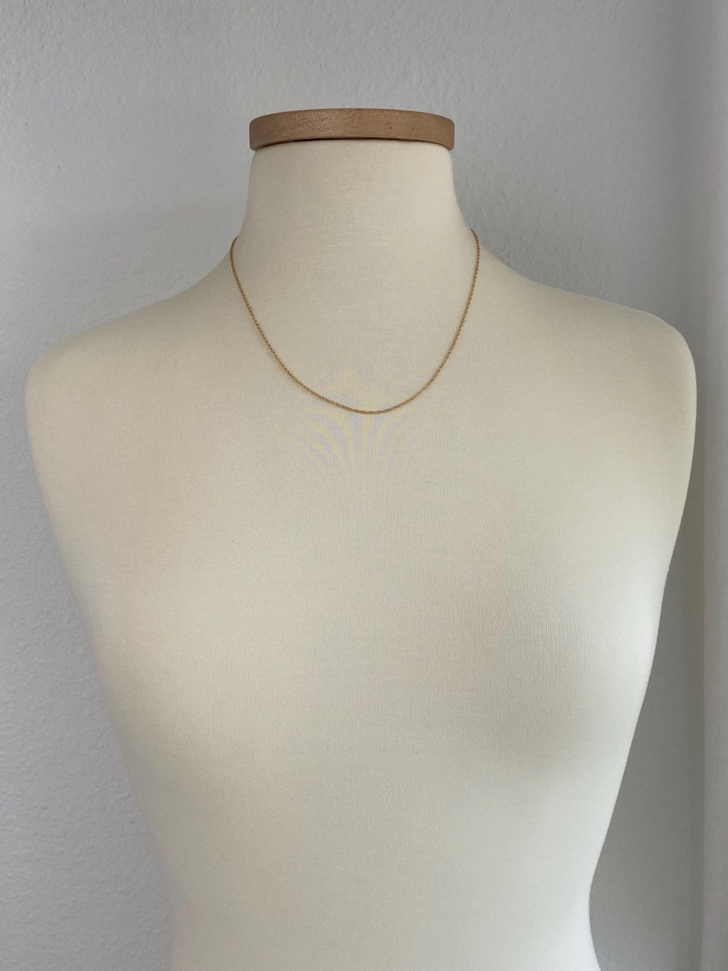 Vintage Solid 14k Yellow Gold Chain Necklace - 20 inches