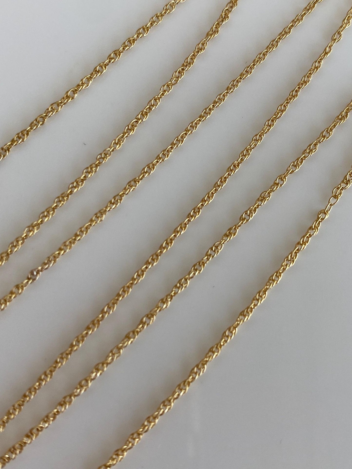 Vintage Solid 14k Yellow Gold Chain Necklace - 20 inches