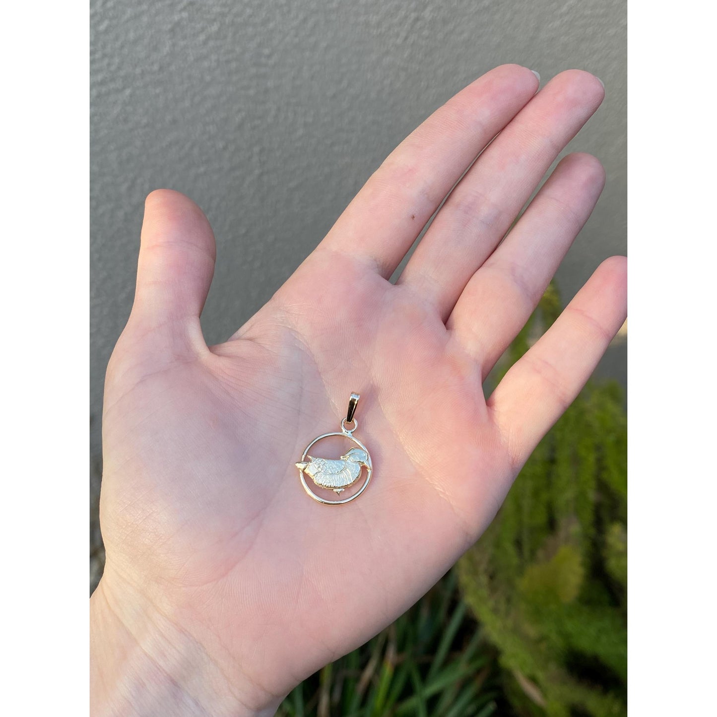 Vintage Solid 14k Yellow Gold Bird Charm