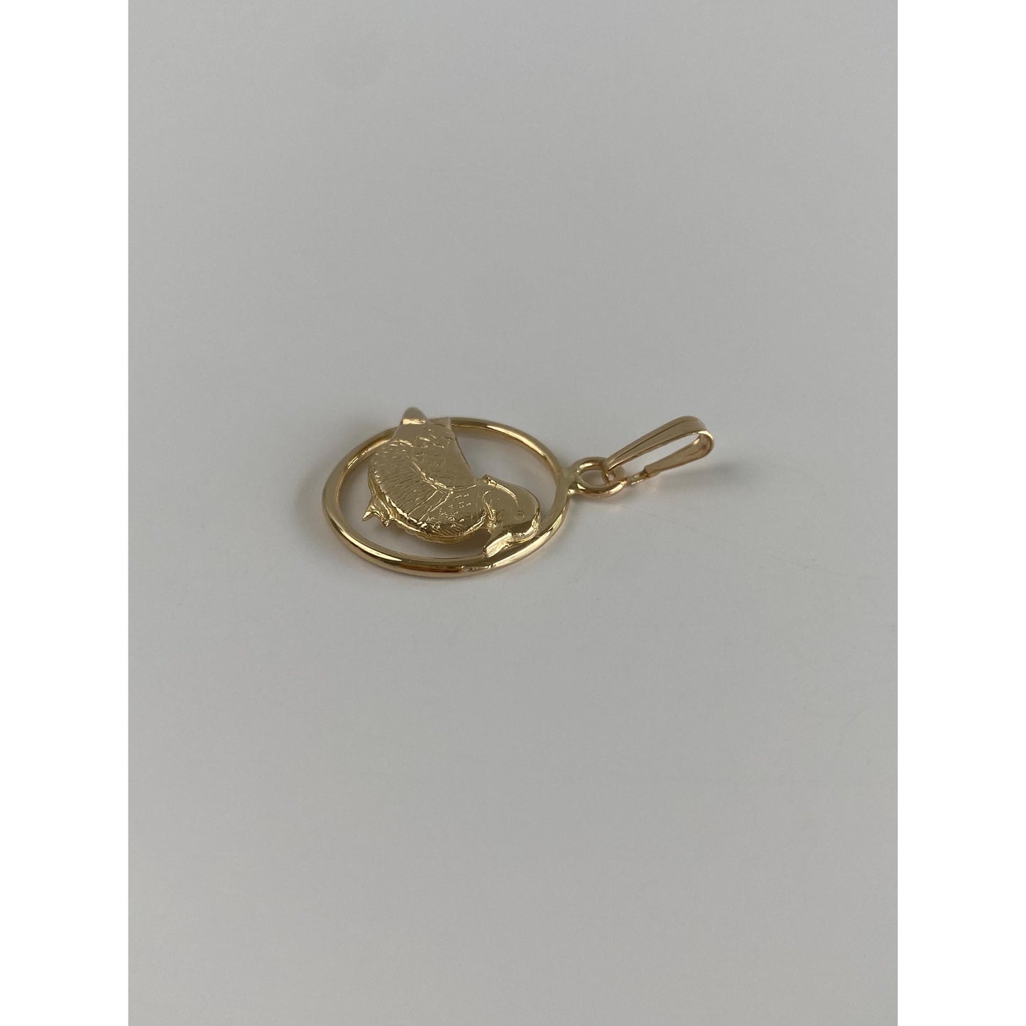 Vintage Solid 14k Yellow Gold Bird Charm