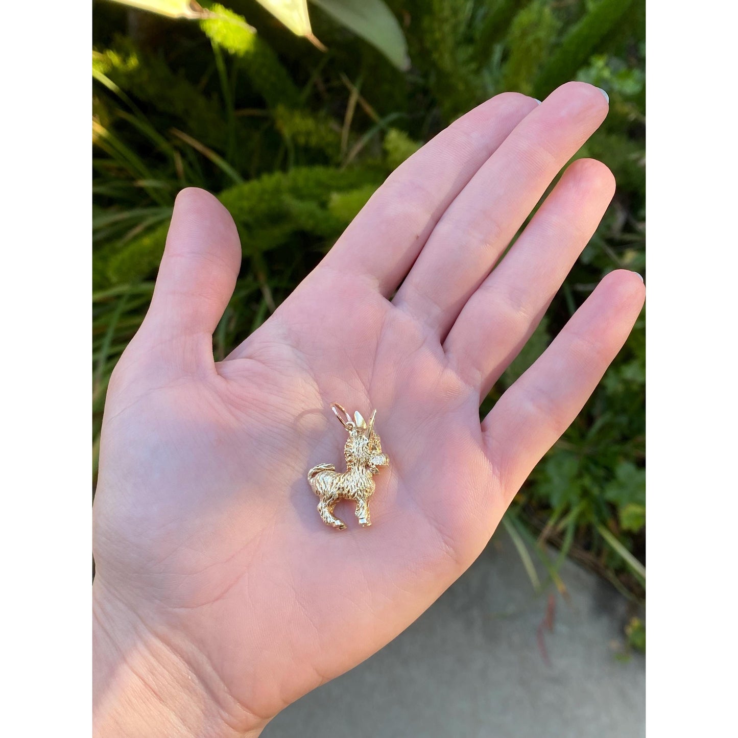 Vintage Solid 14k Yellow Gold Donkey Burro Charm