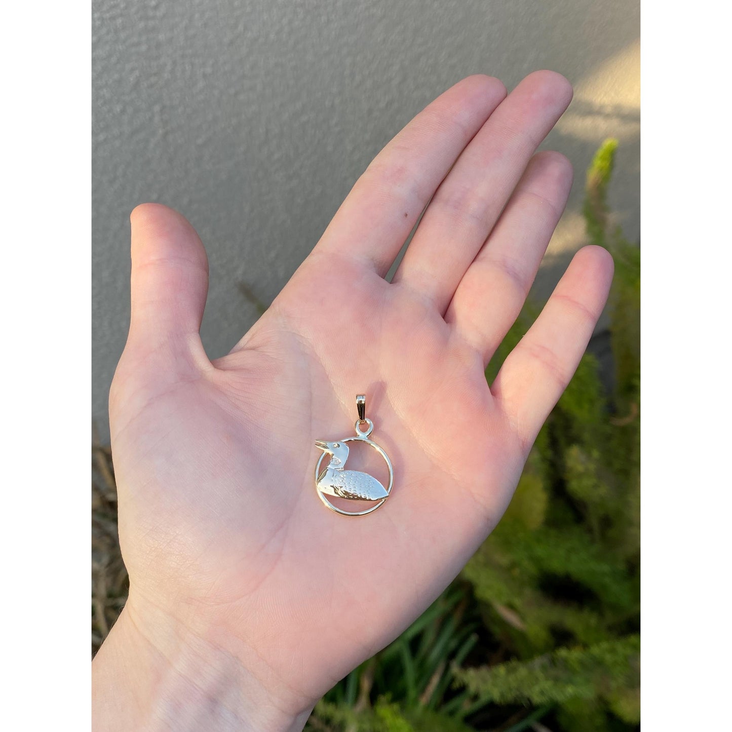 Vintage Solid 14k Yellow Gold Mallard Duck Charm