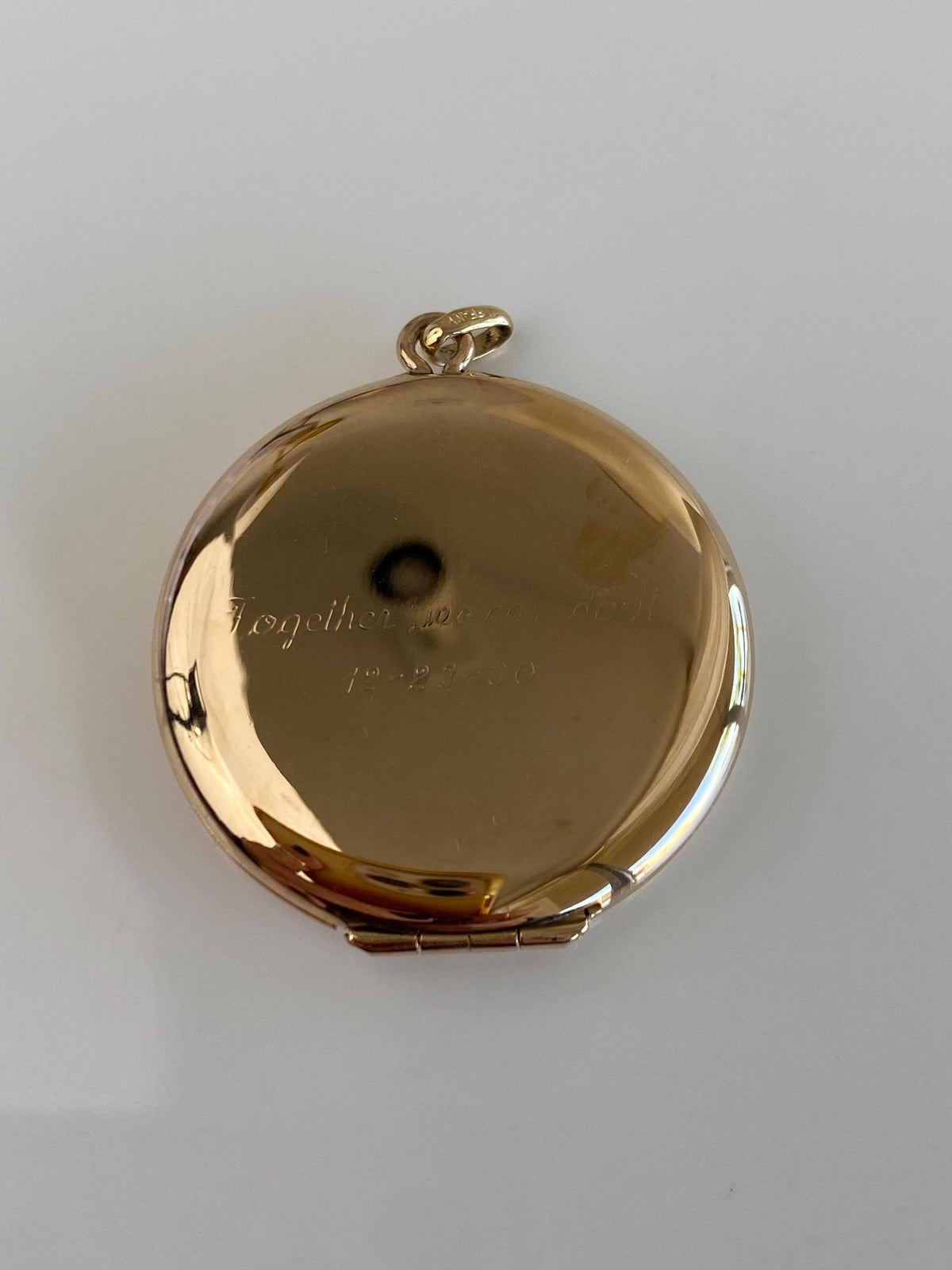 Vintage Solid 14k Yellow Gold Monogram PBK Locket Charm