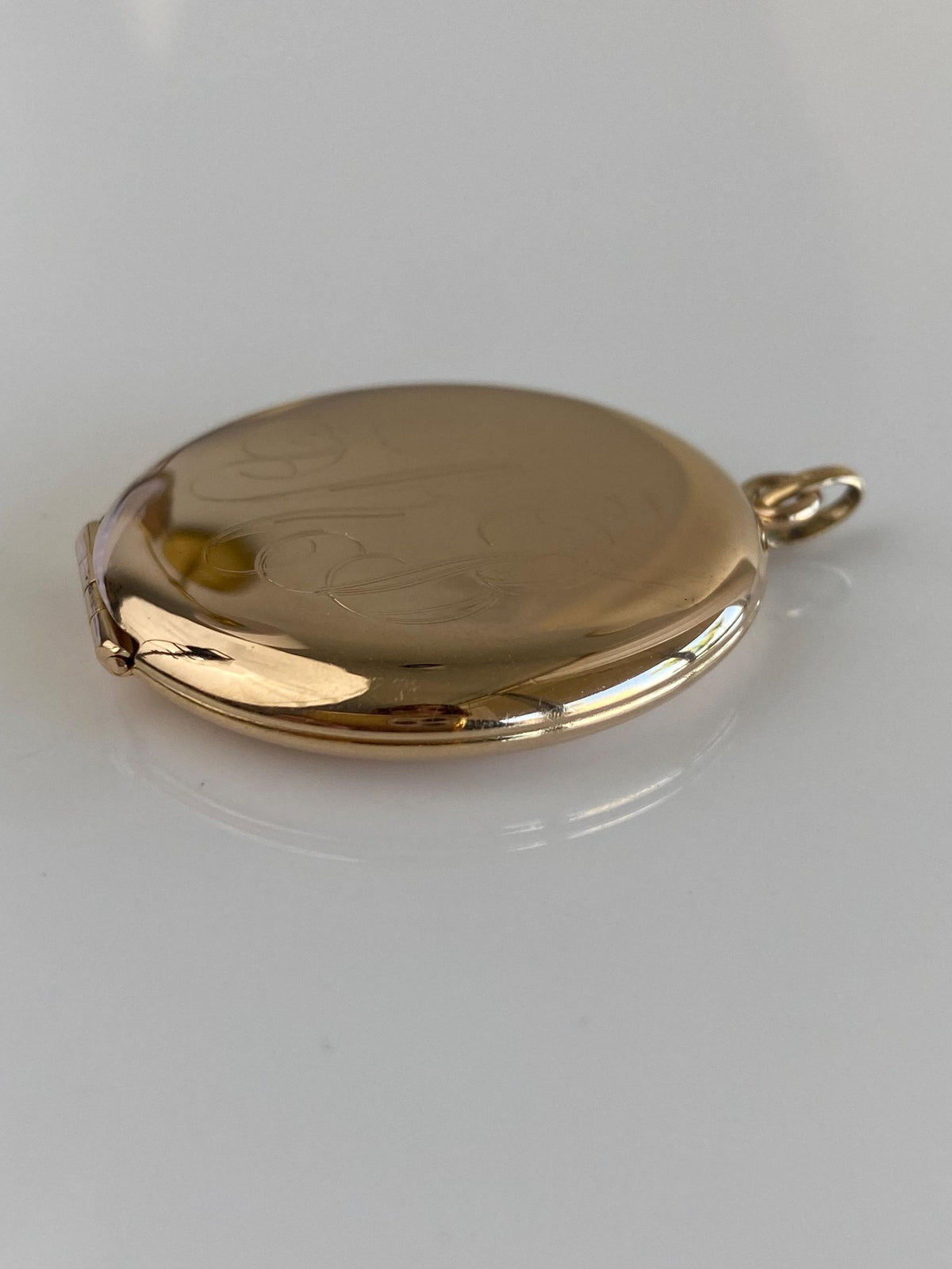 Vintage Solid 14k Yellow Gold Monogram PBK Locket Charm