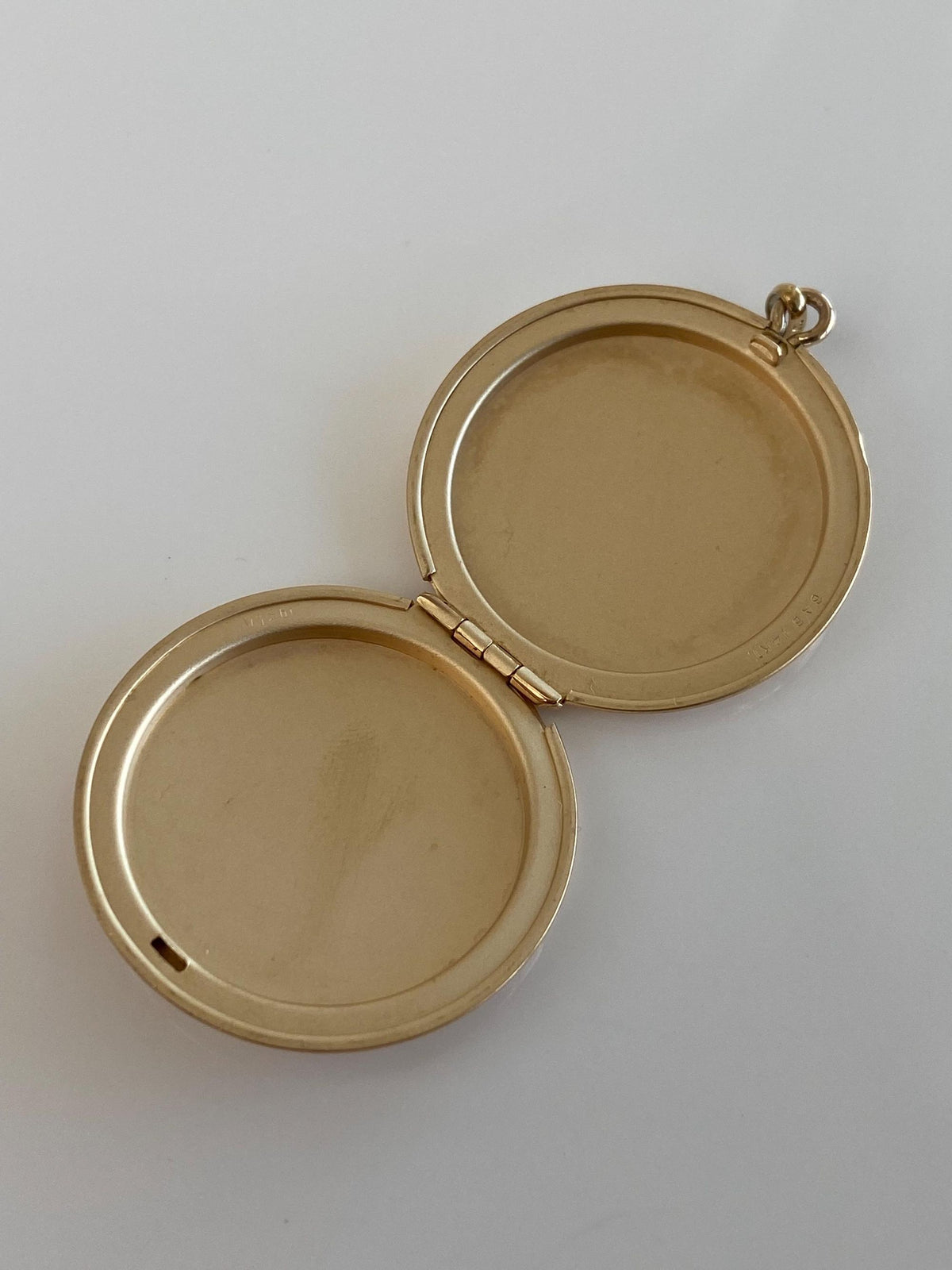 Vintage Solid 14k Yellow Gold Monogram PBK Locket Charm