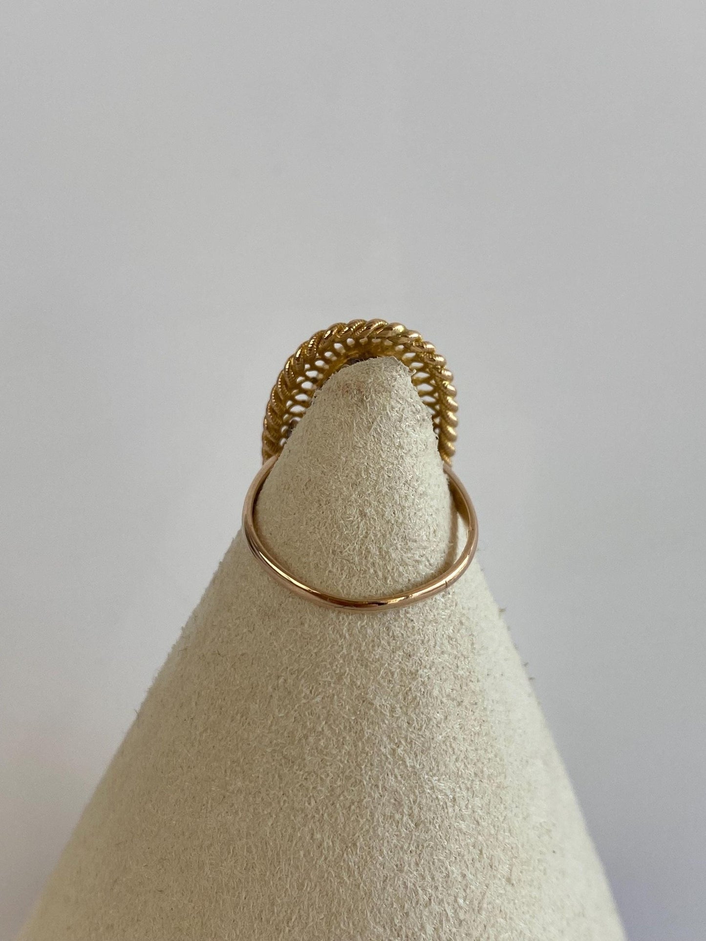 Vintage Solid 18k Yellow Gold Citrine Ring - Size 5.25
