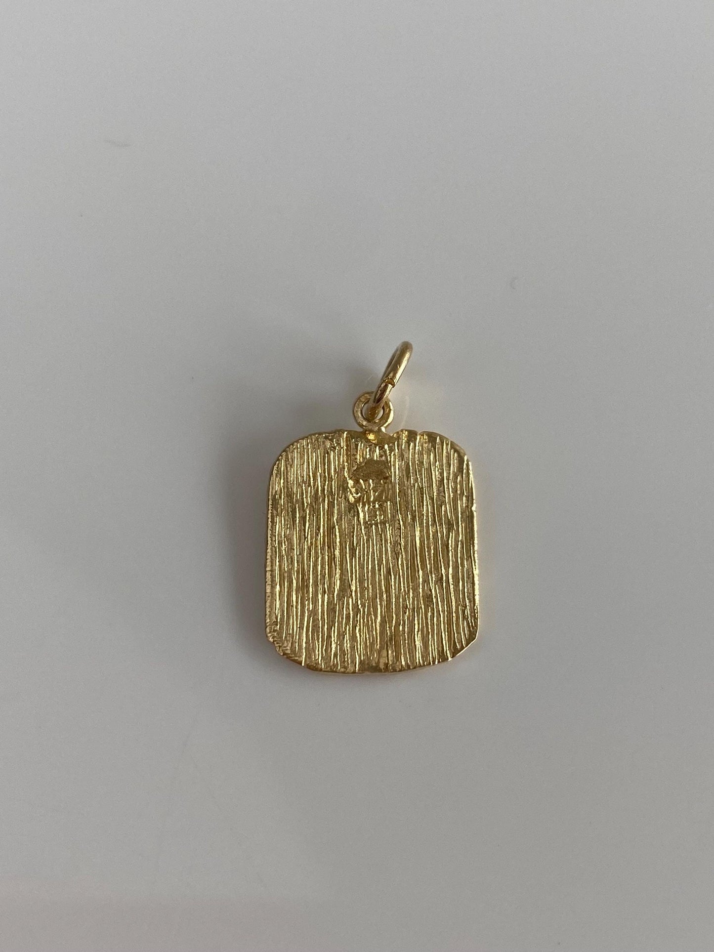 Vintage Solid 14k Yellow Gold 10 Commandments Charm