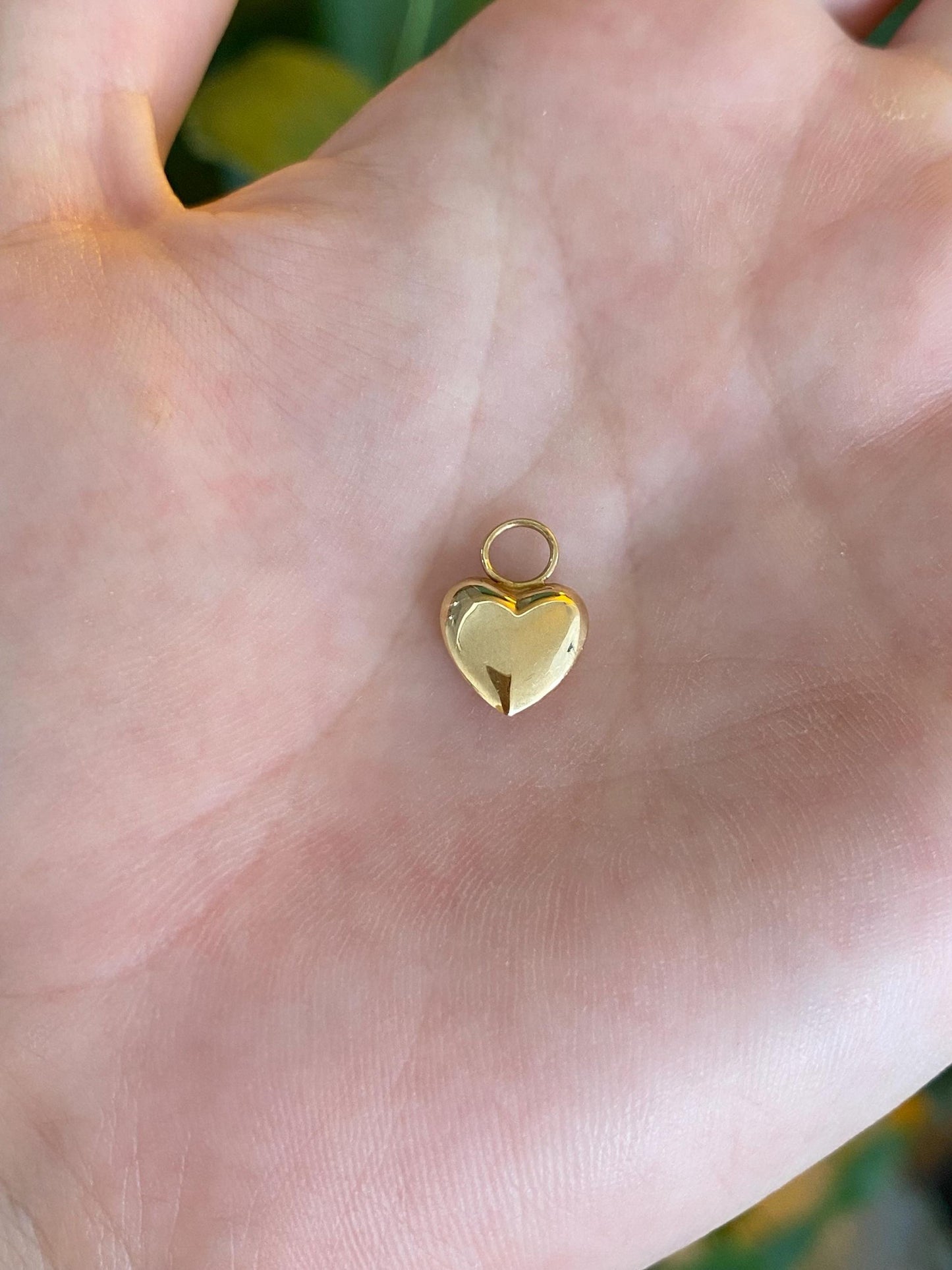 Vintage 14k Yellow Gold Heart Charm