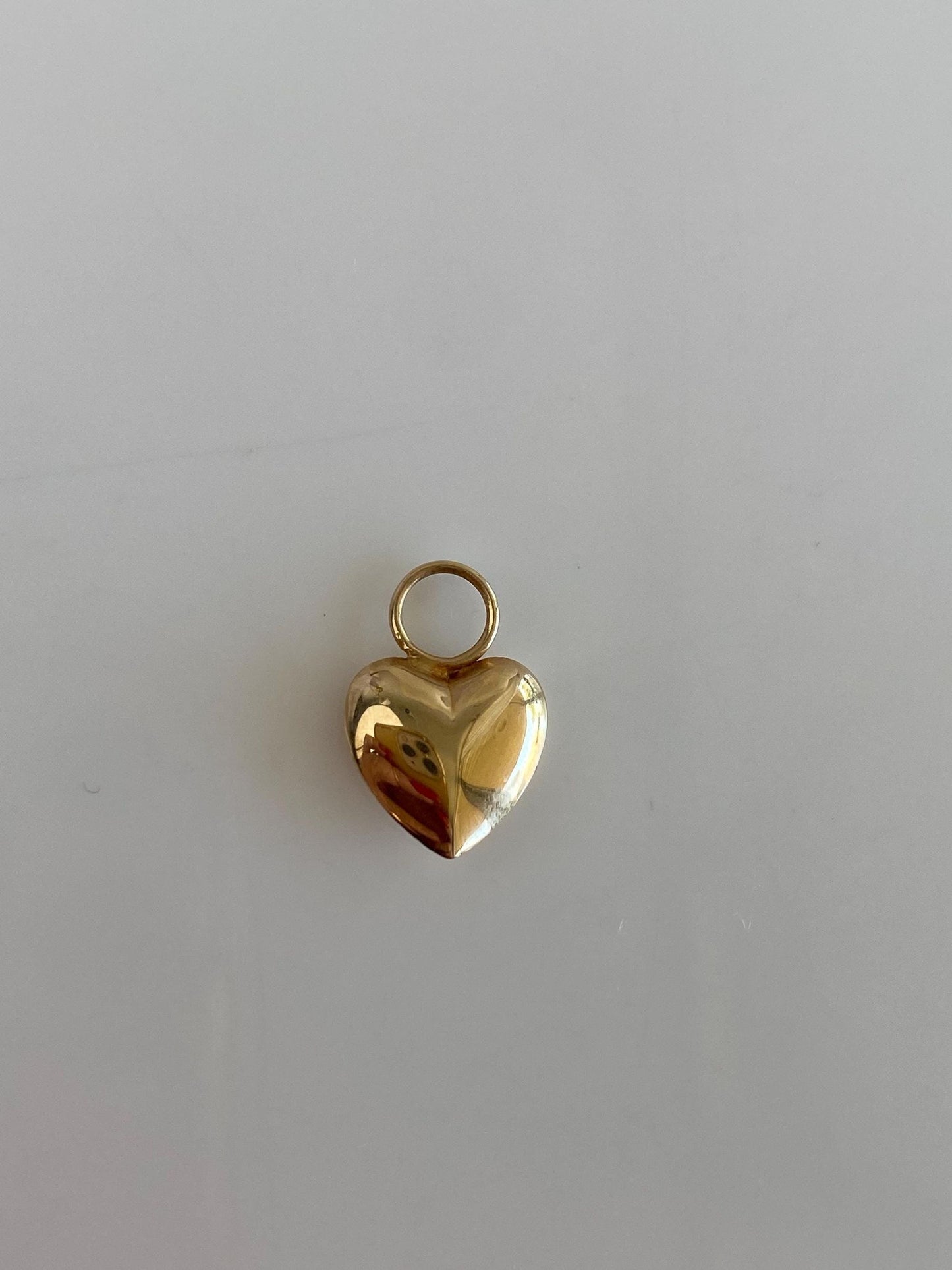 Vintage 14k Yellow Gold Heart Charm