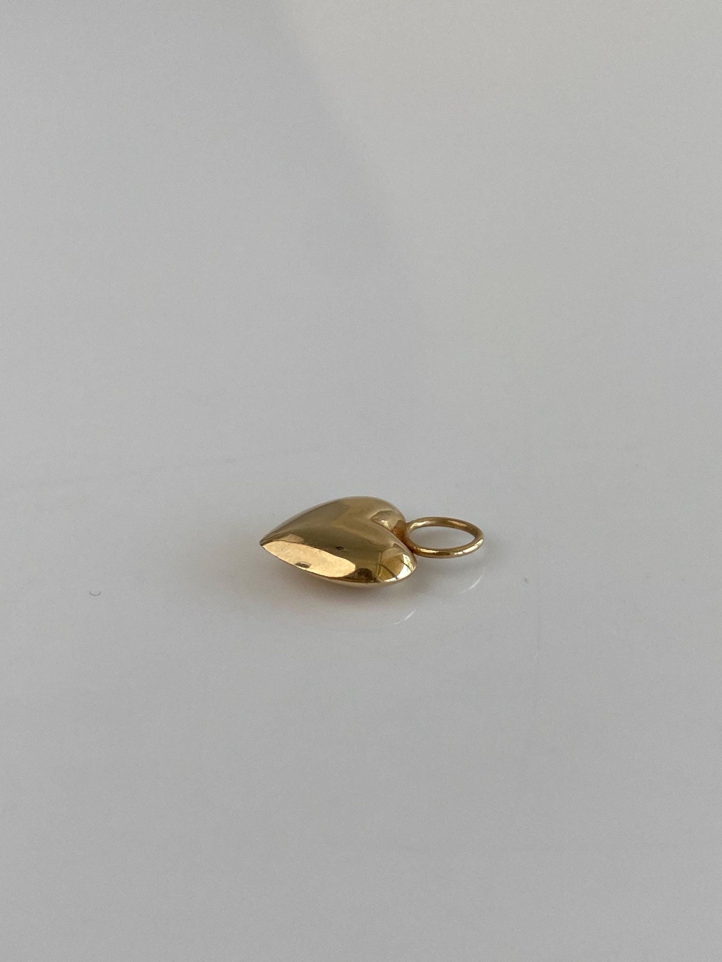 Vintage 14k Yellow Gold Heart Charm